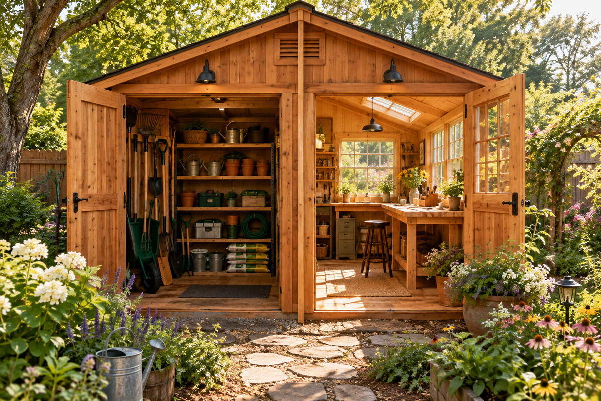 Choosing a Cedar Shed for Your Garden: Compact Storage or a Sunlit Workspace?
