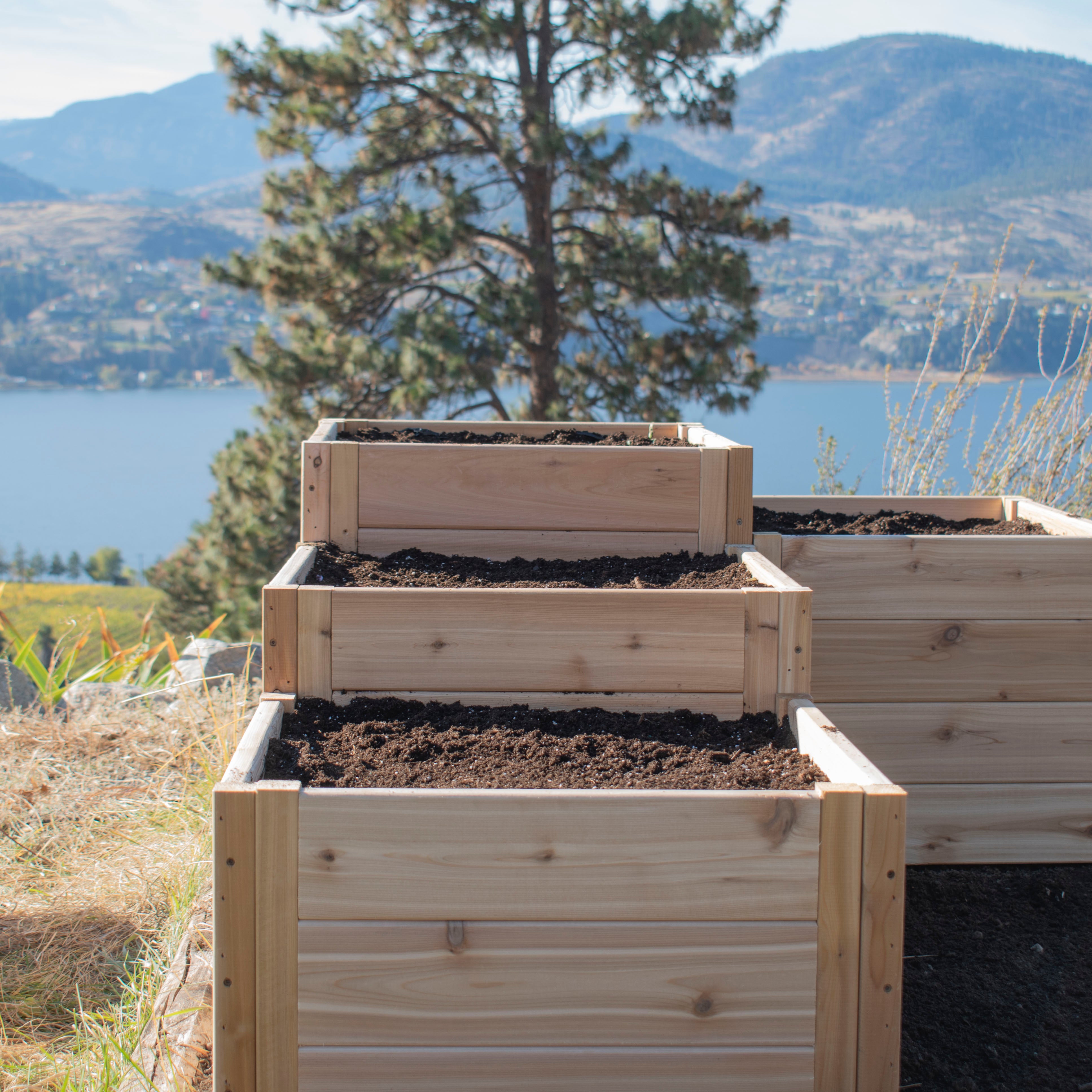 Outdoor Living Today Tiered L Raised Garden bed