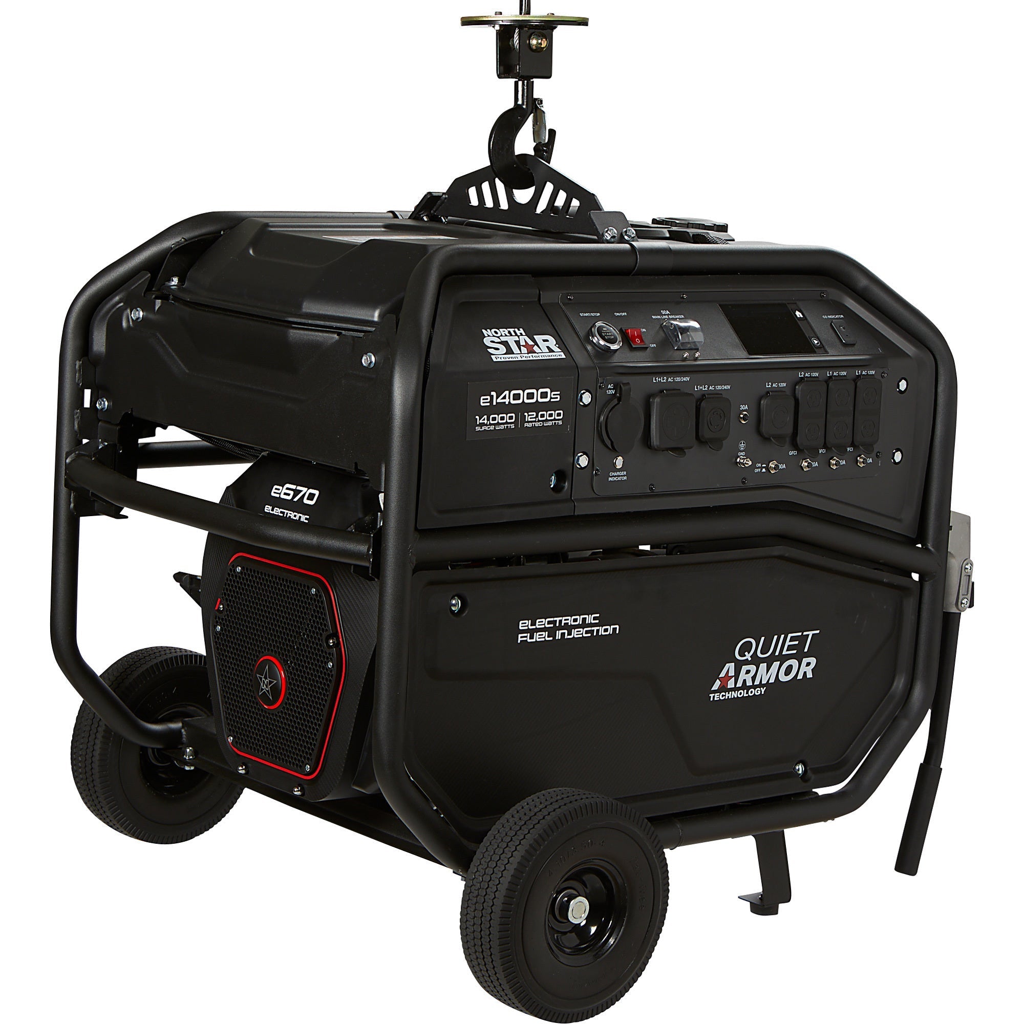 NorthStar® Commercial Grade Generator 14000 Surge Watts, 12000 Rated Watts, Electric Start (1654405)