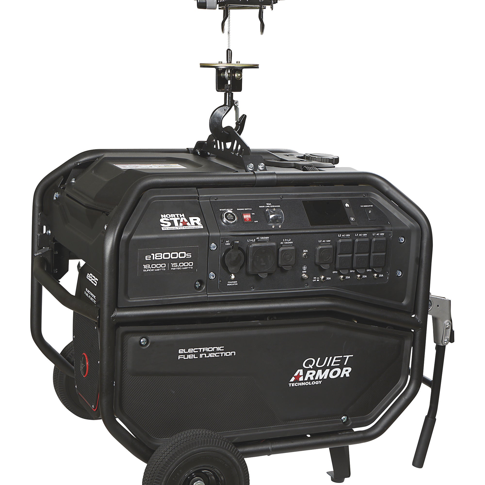 NorthStar® Commercial Grade Generator 18000 Surge Watts, 15000 Rated Watts, Electric Start (1654407)