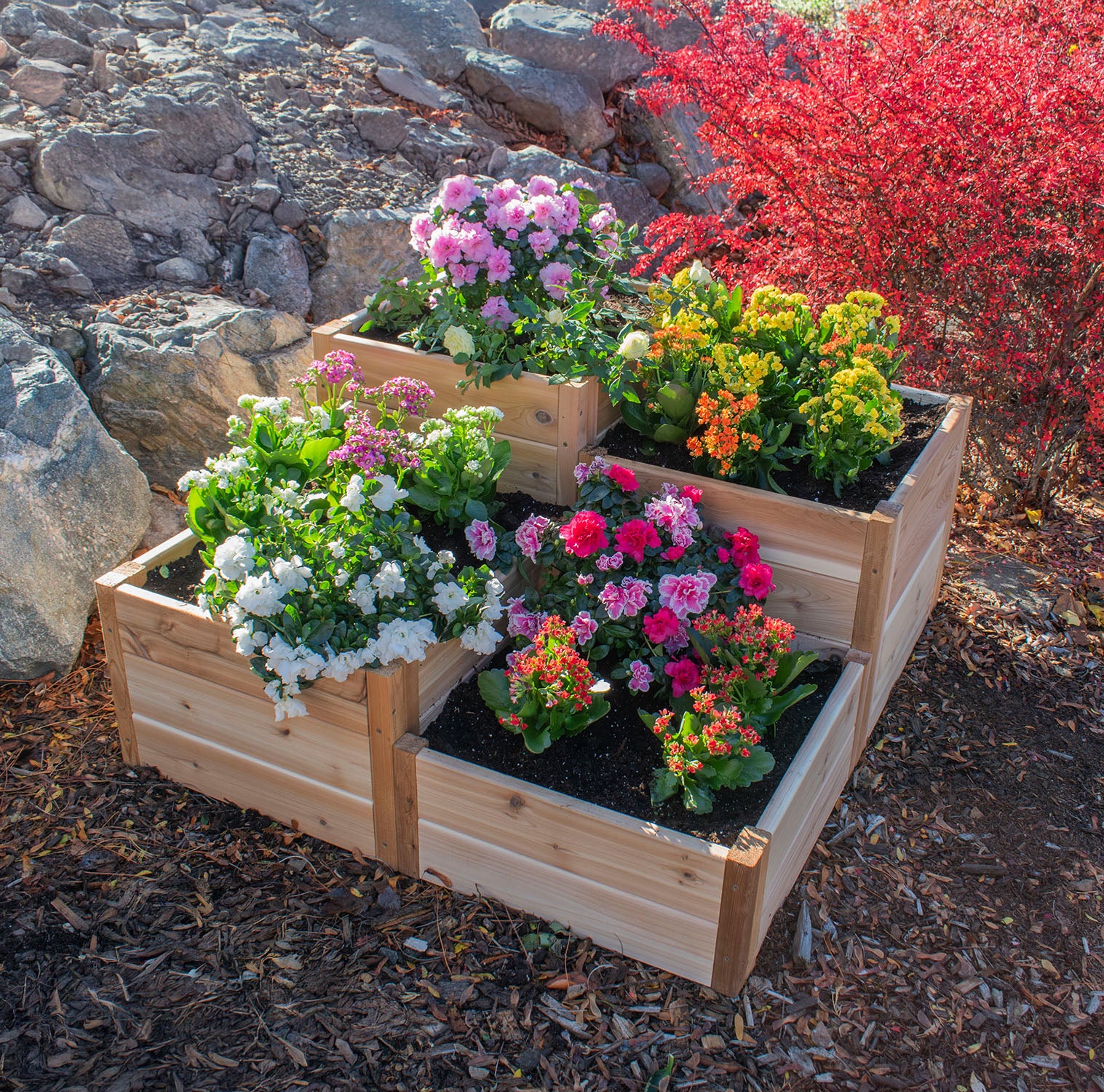 Outdoor Living Today Tiered Corner Raised Garden bed