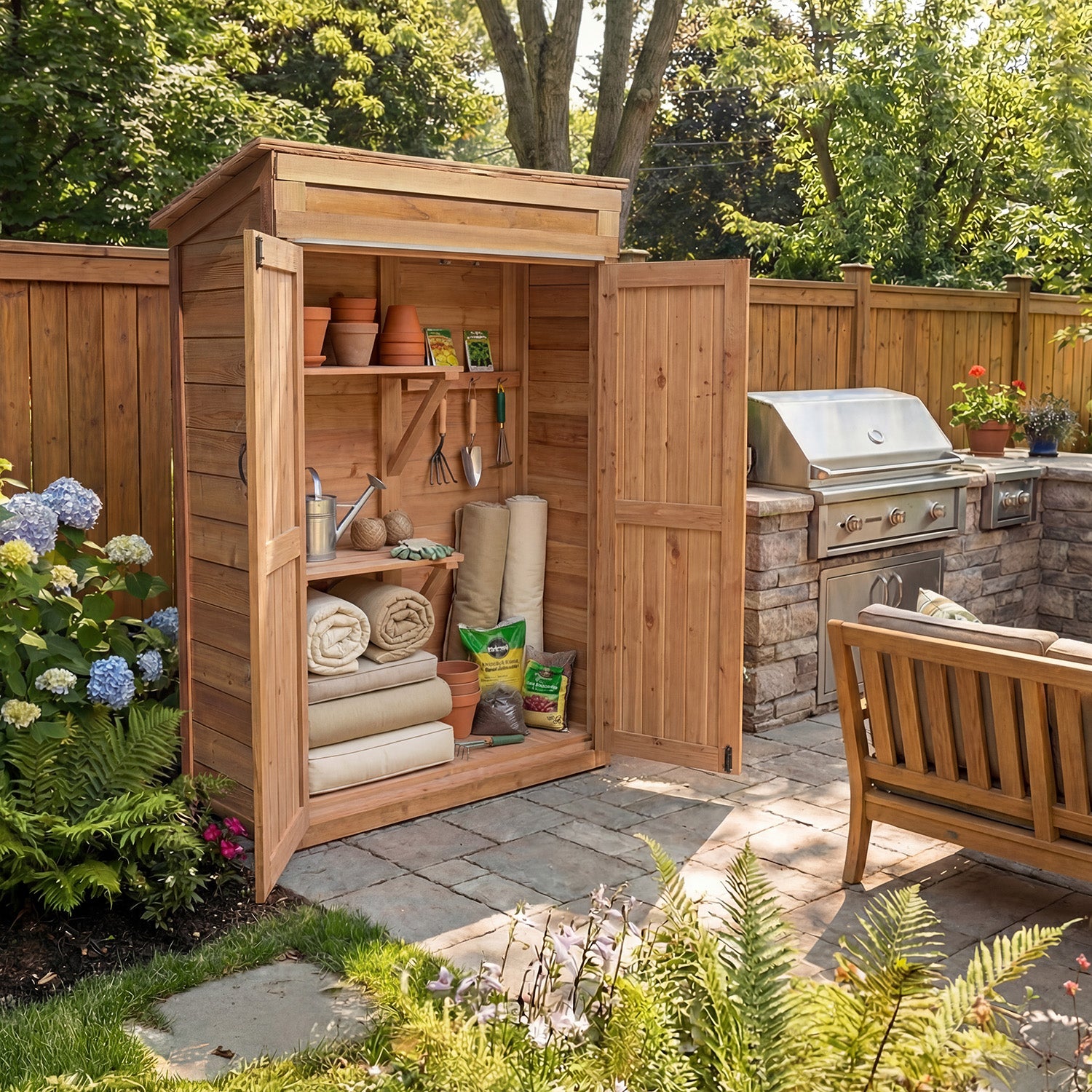 Outdoor Living Today 4x2 Western Red Cedar Garden Chalet