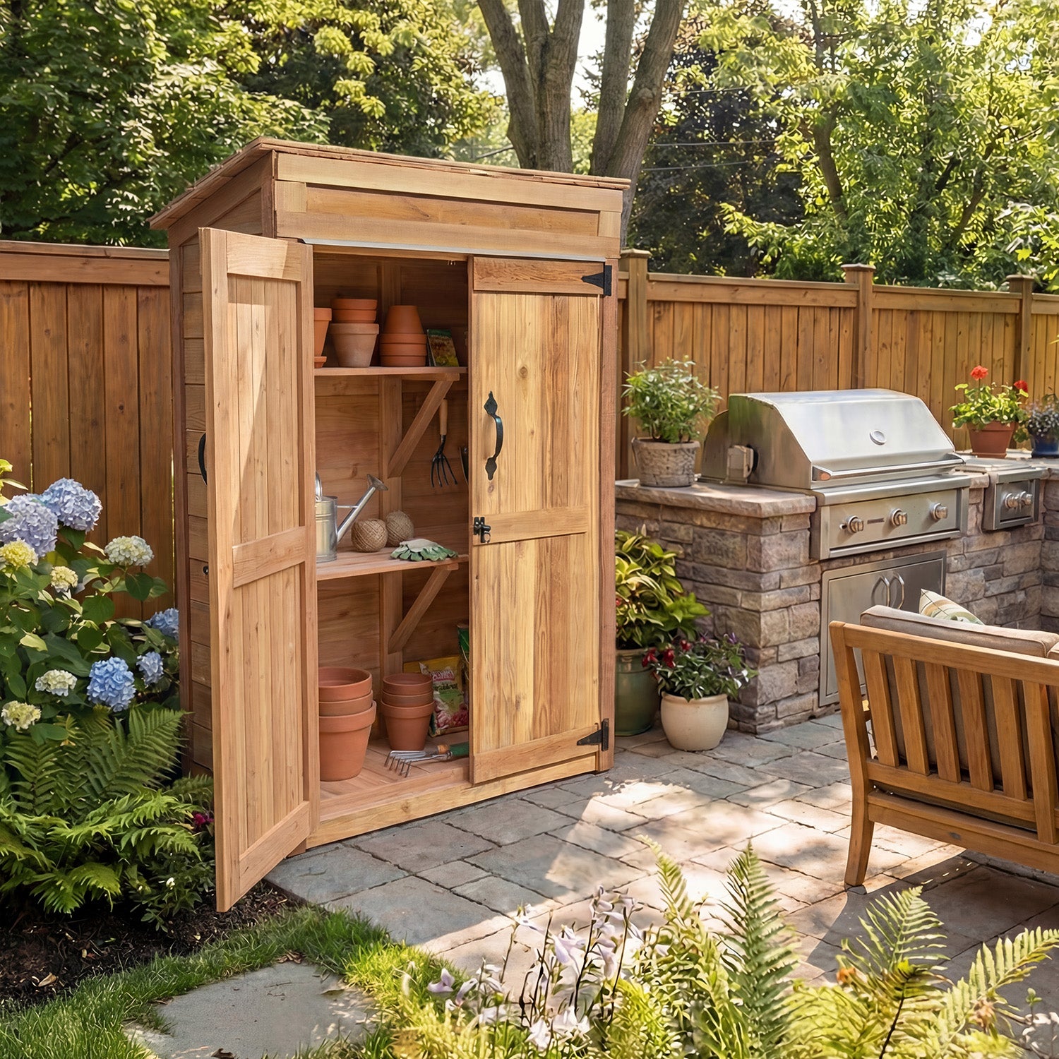 Outdoor Living Today 4x2 Western Red Cedar Garden Chalet