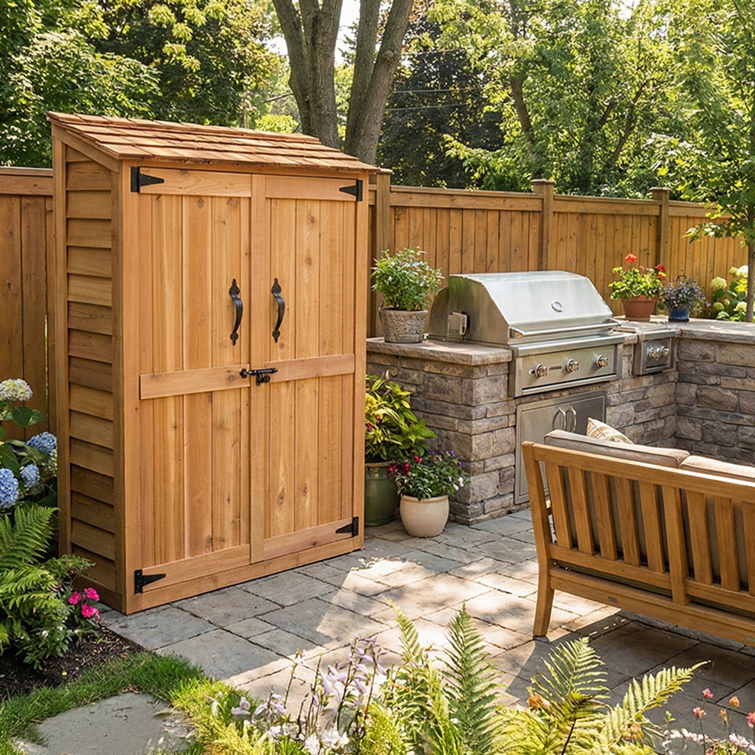 Outdoor Living Today 4x2 Western Red Cedar Garden Chalet