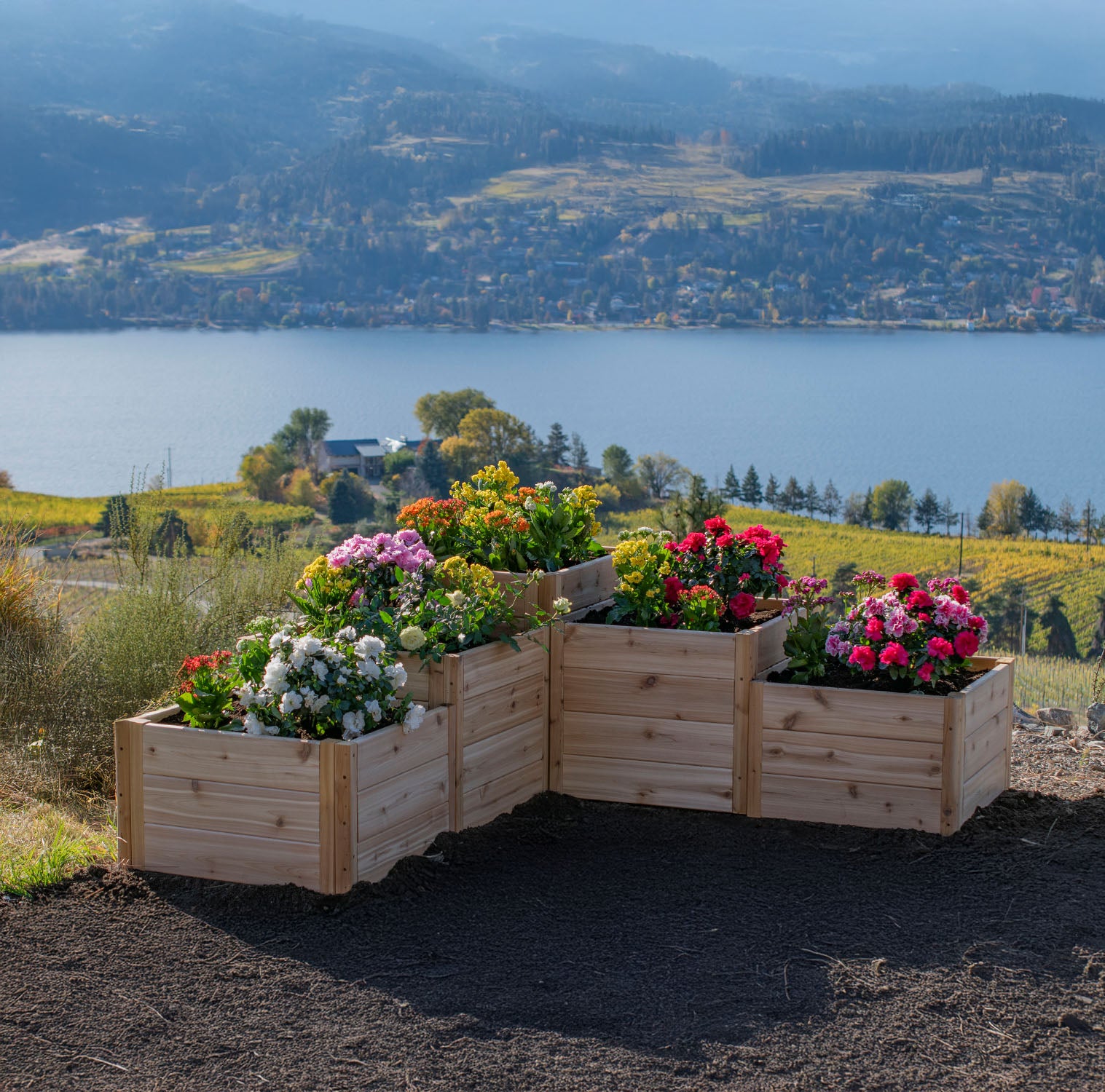 Outdoor Living Today Tiered L Raised Garden bed