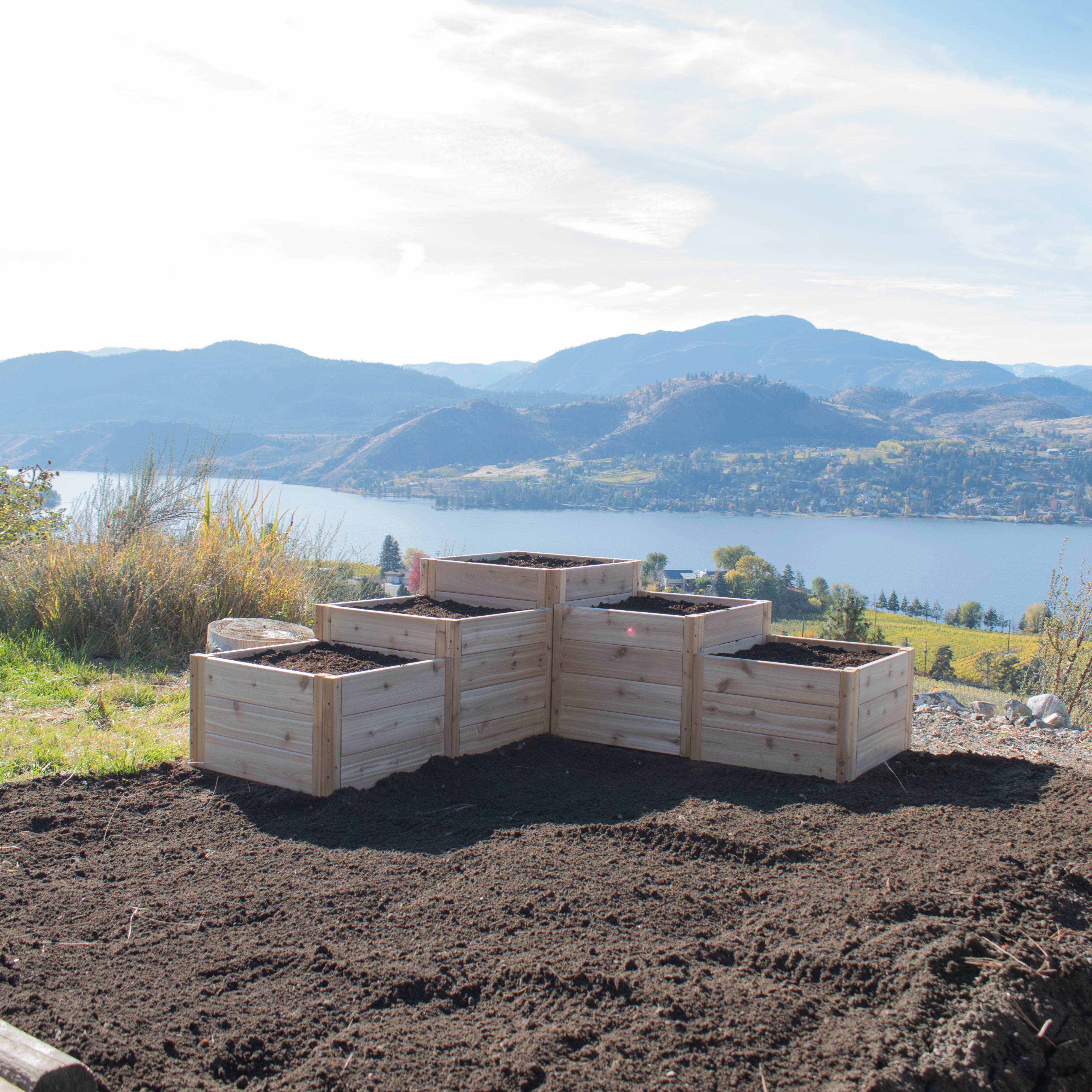 Outdoor Living Today Tiered L Raised Garden bed
