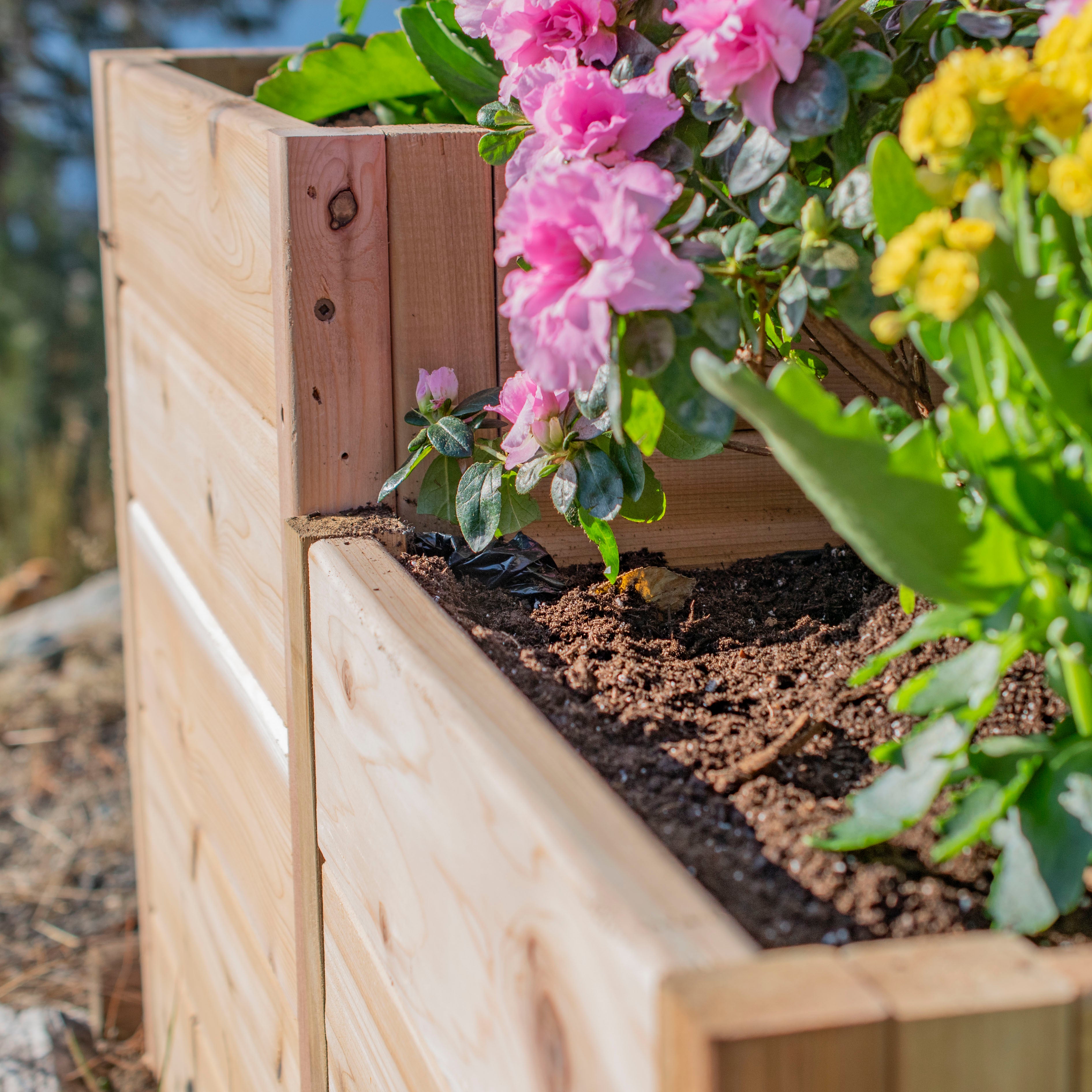 Outdoor Living Today Tiered L Raised Garden bed