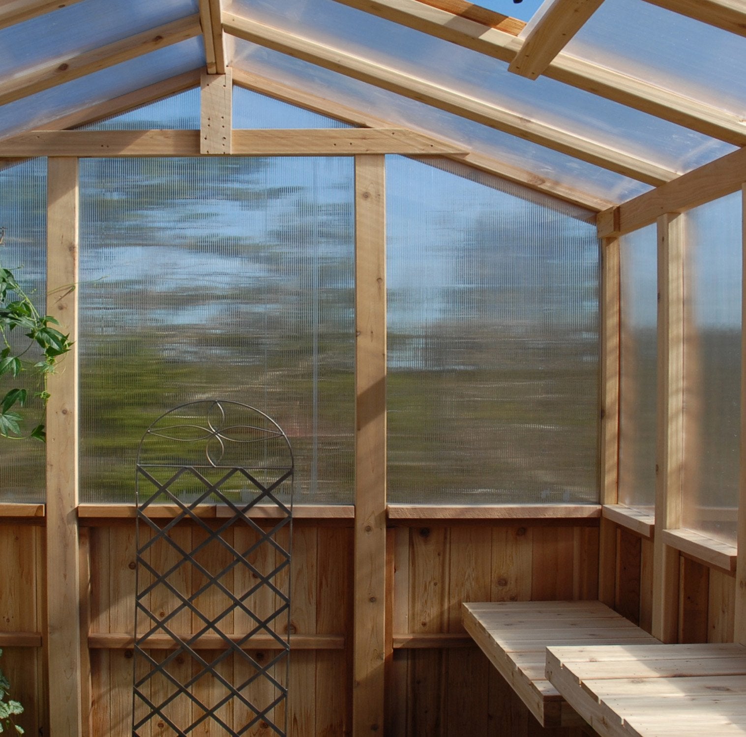 Outdoor Living Today 8x8 Western Red Cedar Greenhouse
