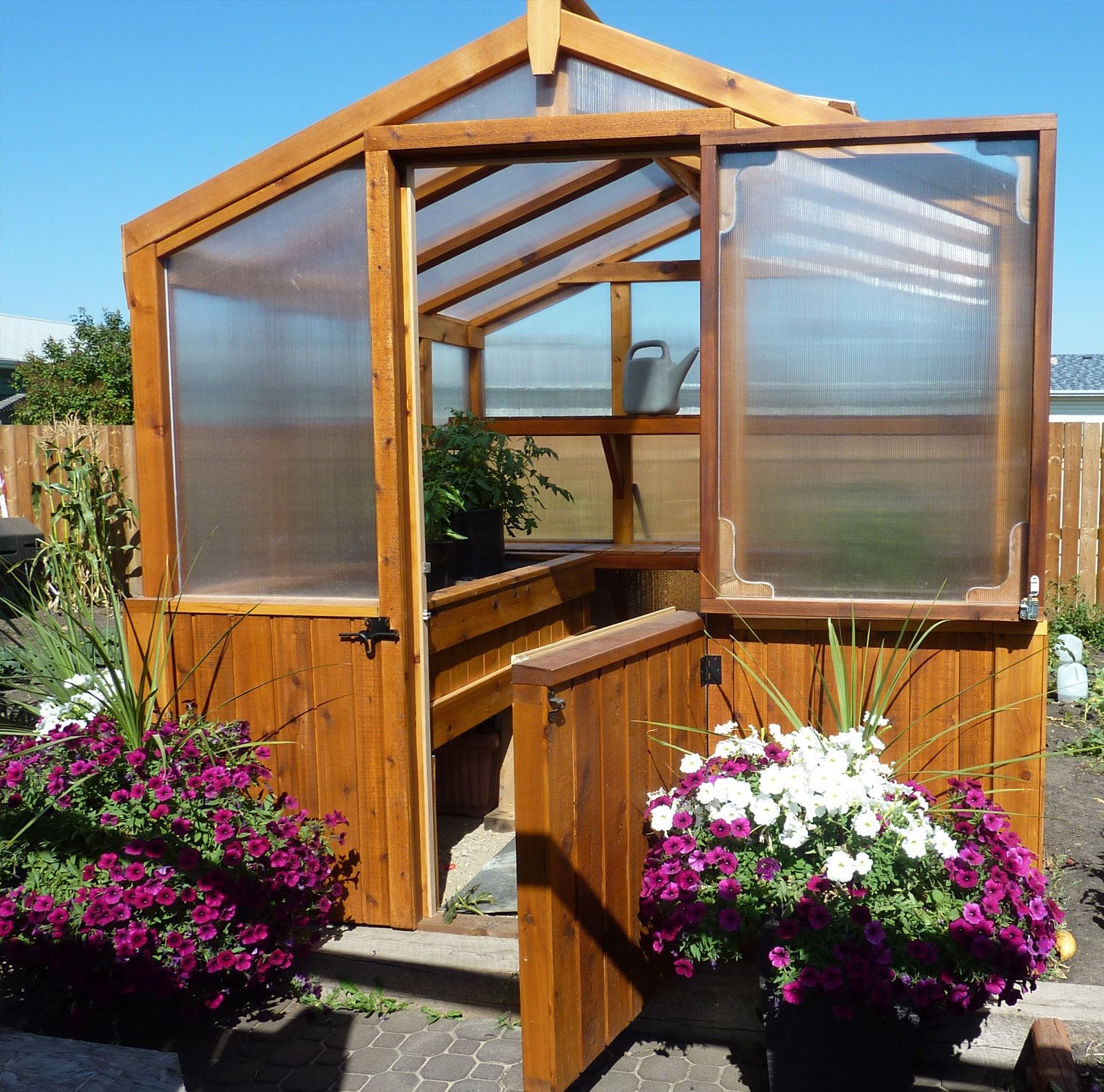 Outdoor Living Today 8x8 Western Red Cedar Greenhouse