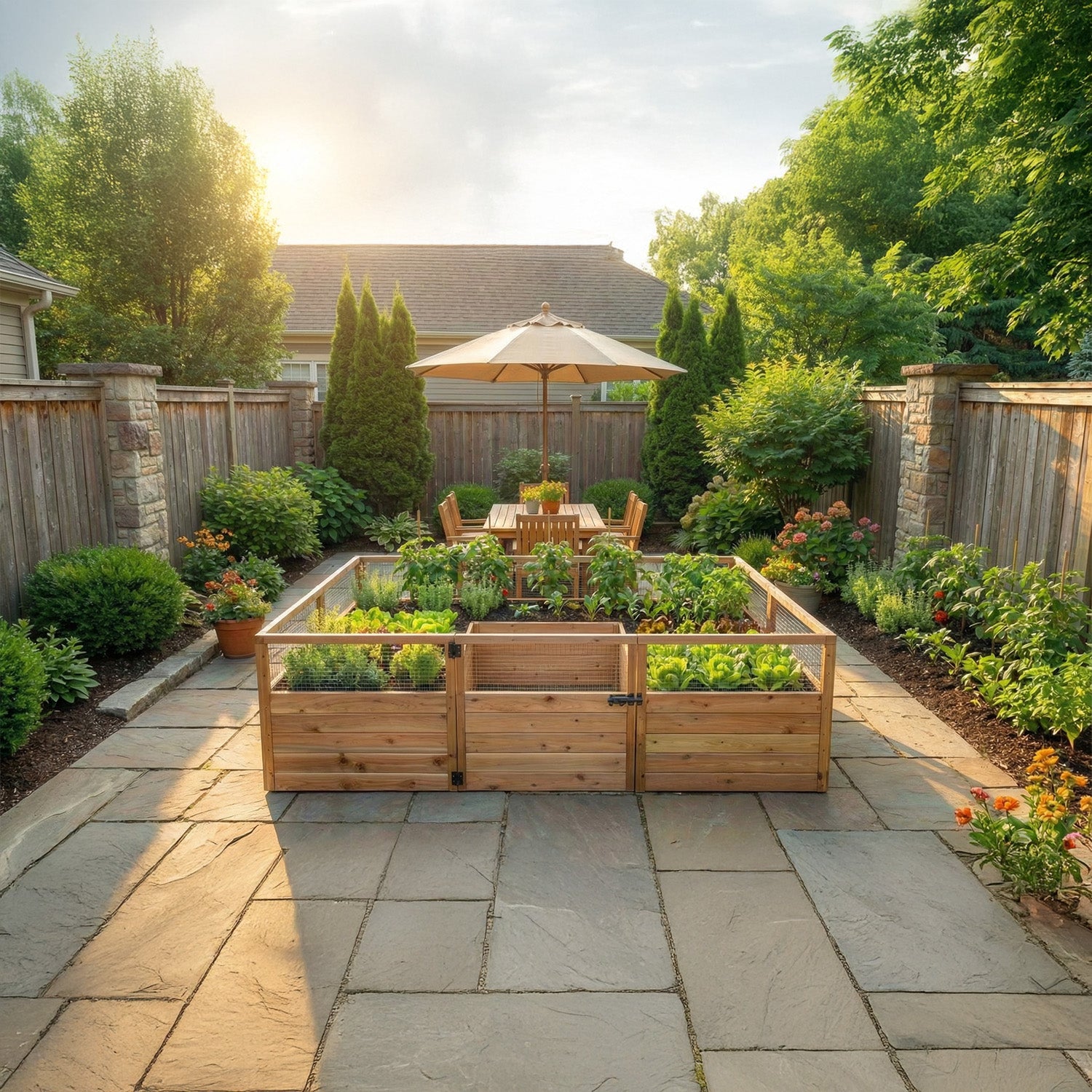 Outdoor Living Today 8x5 Western Red Cedar Raised Garden Bed