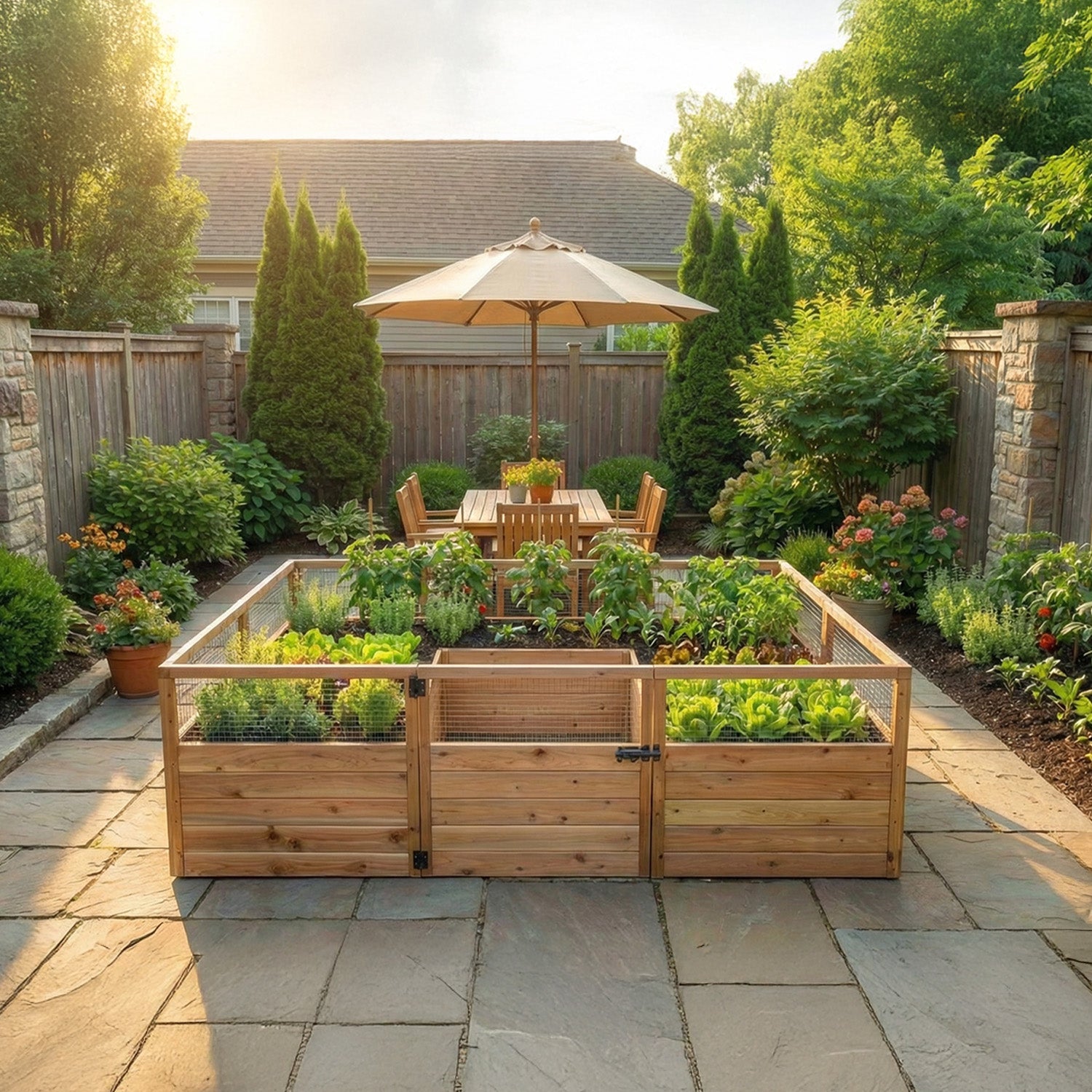 Outdoor Living Today 8x5 Western Red Cedar Raised Garden Bed