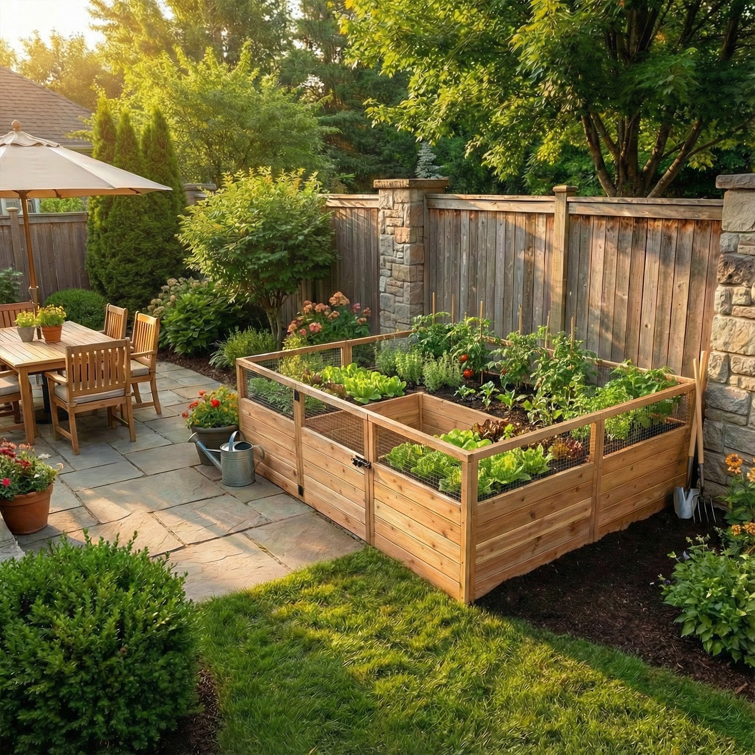Outdoor Living Today 8x5 Western Red Cedar Raised Garden Bed