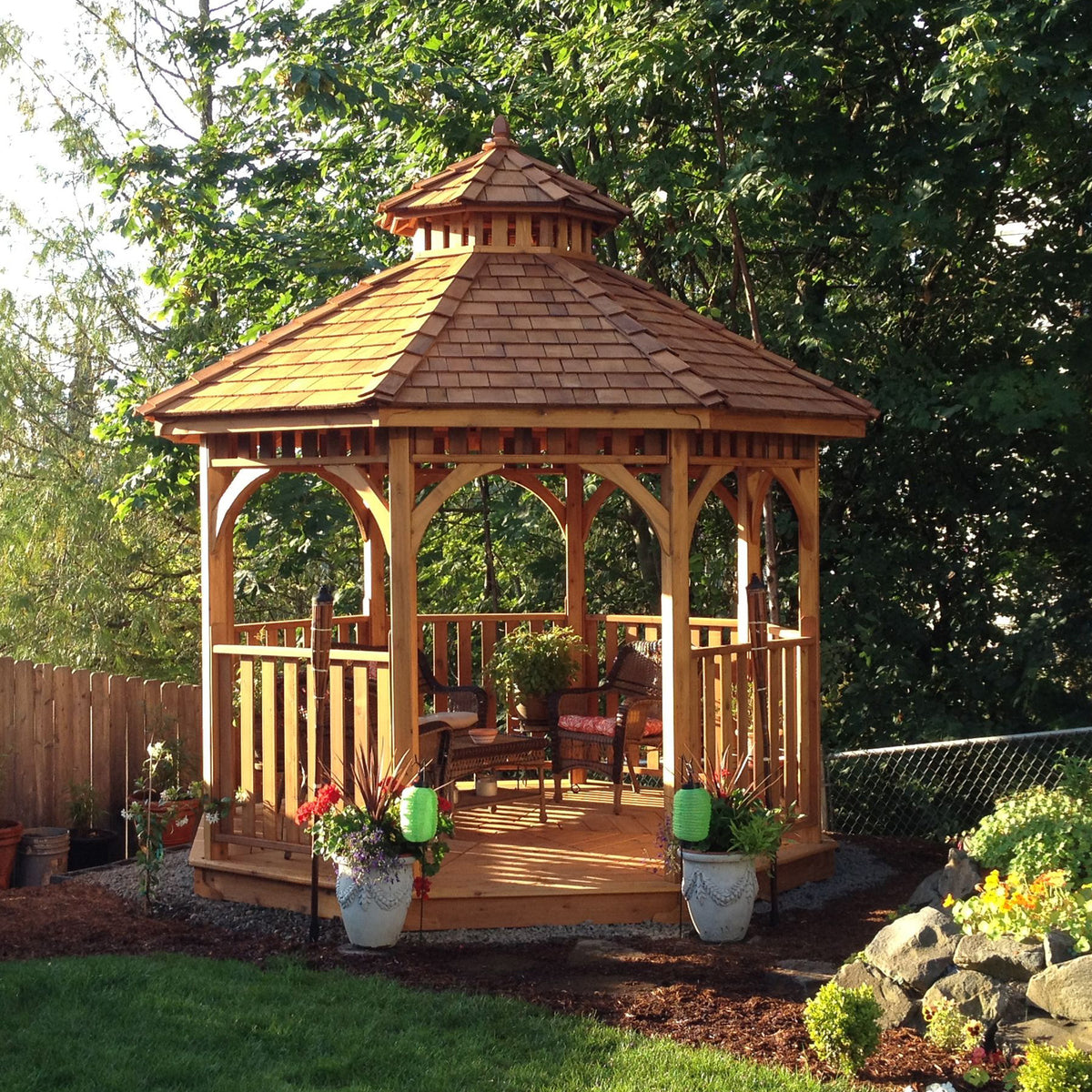 Outdoor Living Today 10' Western Red Cedar Octagon Gazebo