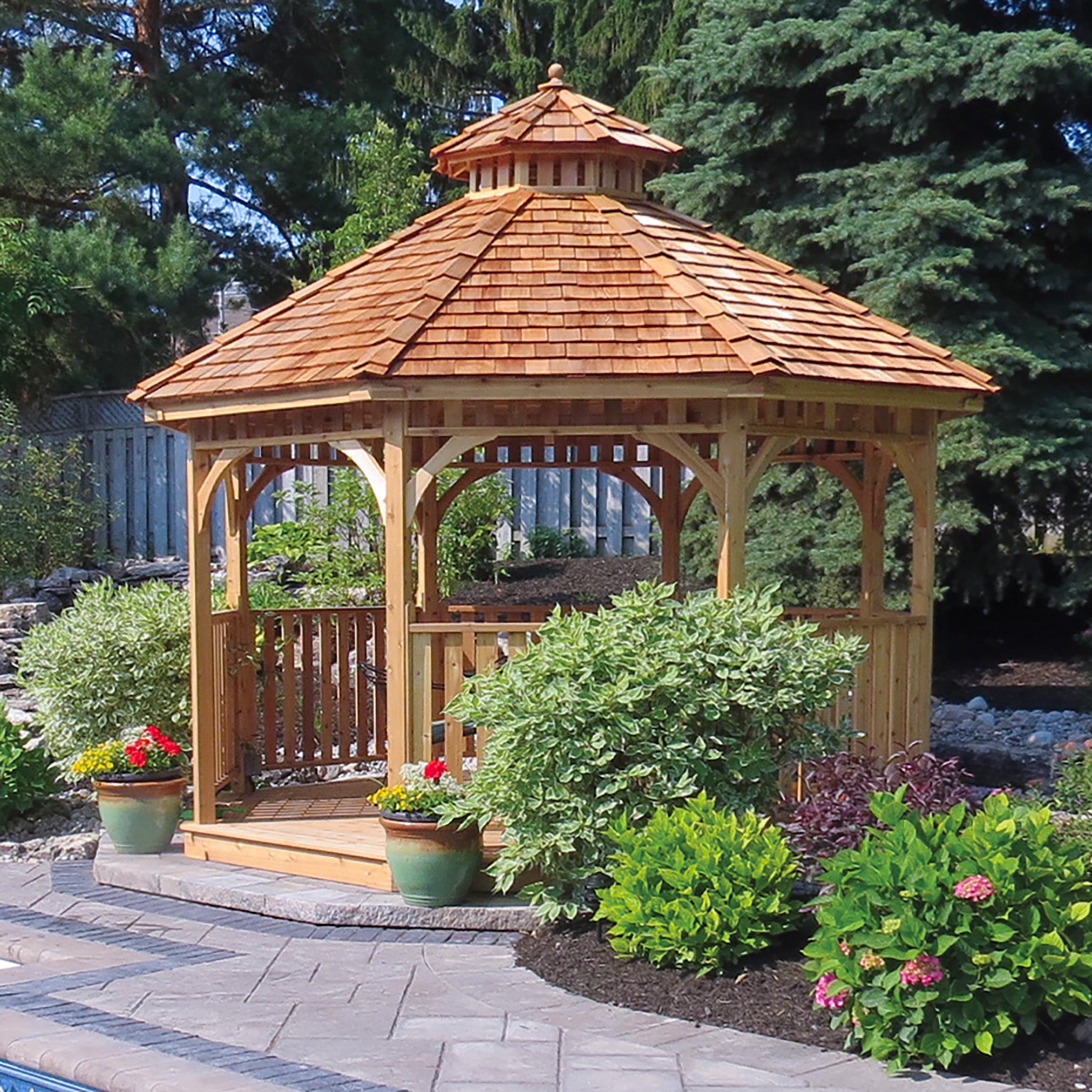 Outdoor Living Today 12' Western Red Cedar Octagon Gazebo