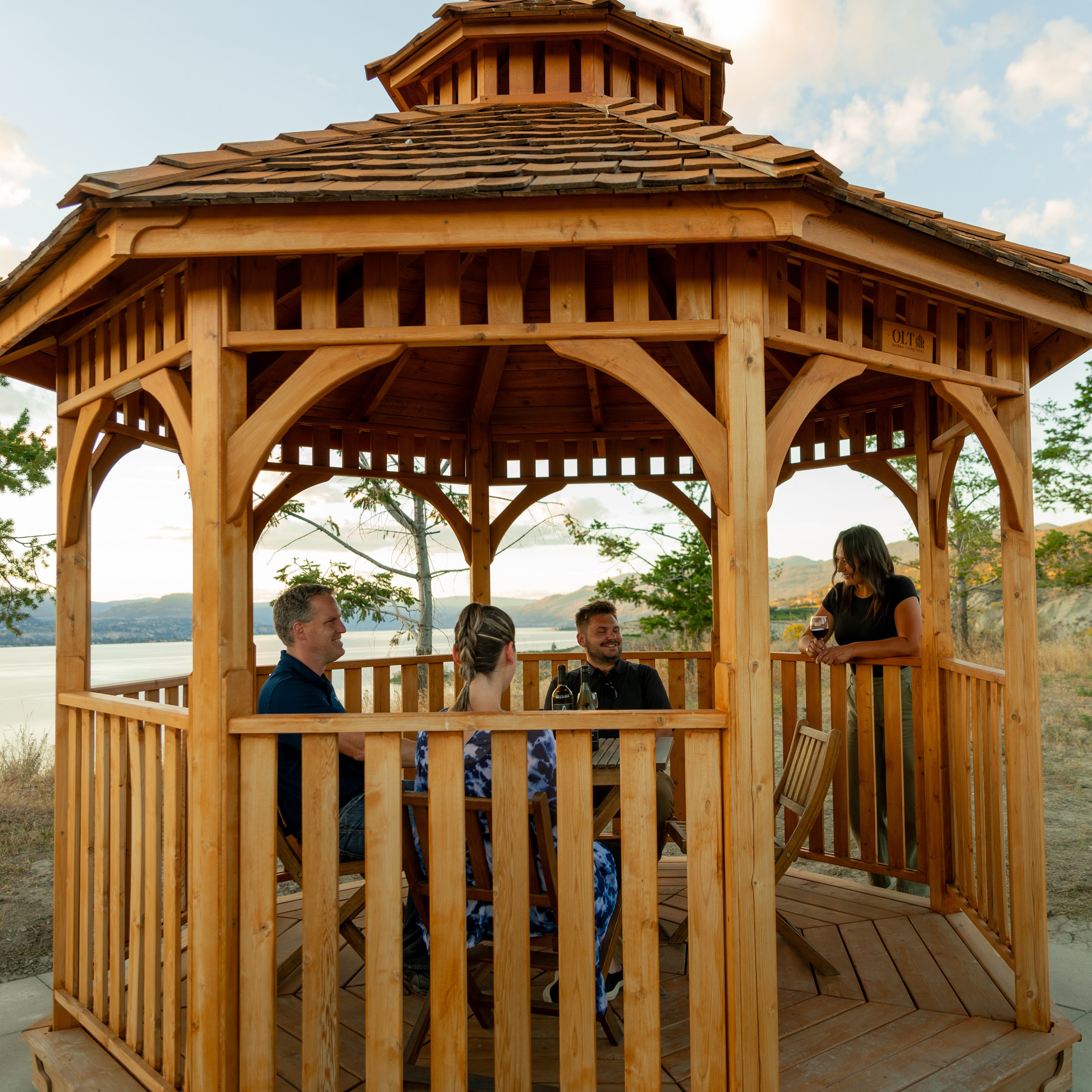 Outdoor Living Today 12' Western Red Cedar Octagon Gazebo