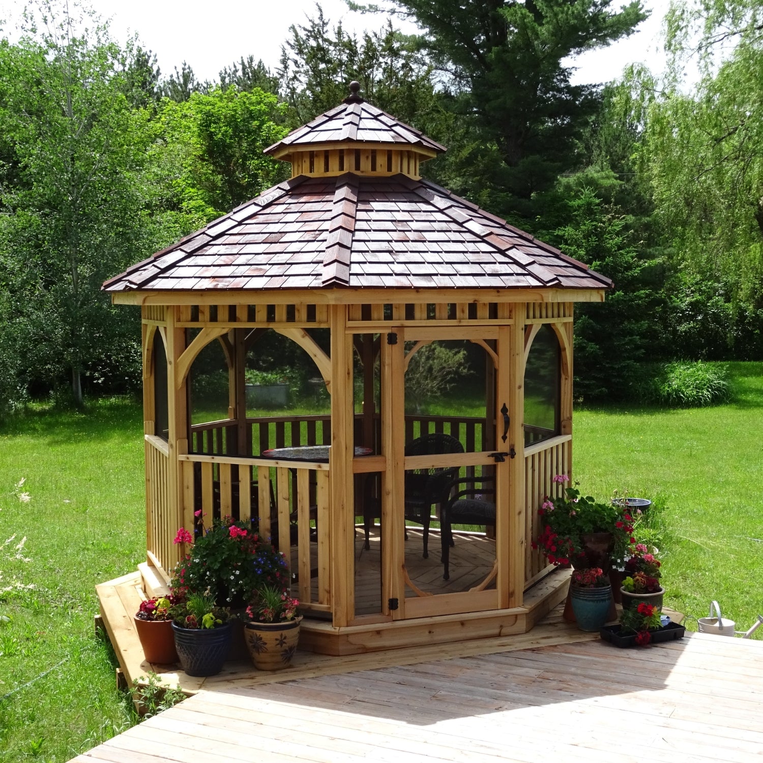Outdoor Living Today 10' Western Red Cedar Octagon Gazebo
