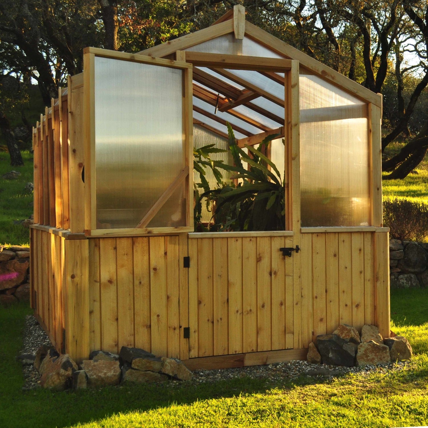 Outdoor Living Today 8x12 Western Red Cedar Greenhouse