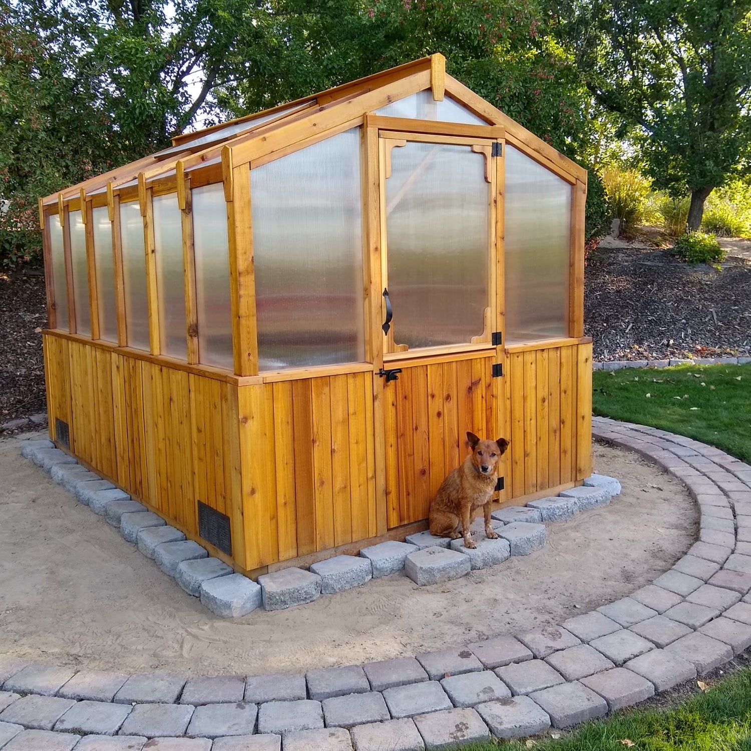 Outdoor Living Today 8x12 Western Red Cedar Greenhouse