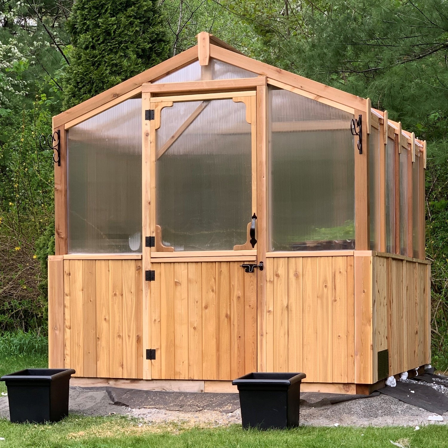 Outdoor Living Today 8x8 Western Red Cedar Greenhouse