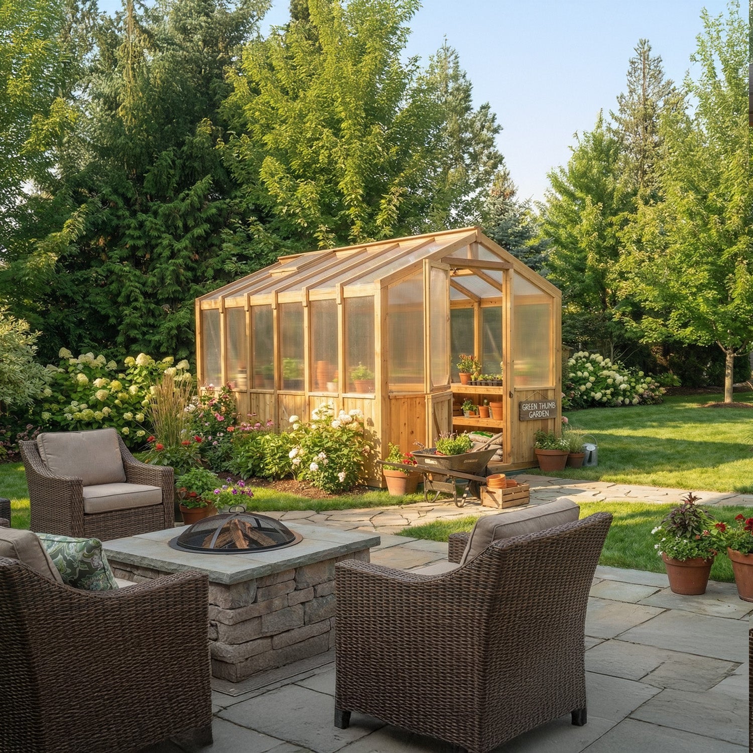 Outdoor Living Today 8x12 Western Red Cedar Greenhouse