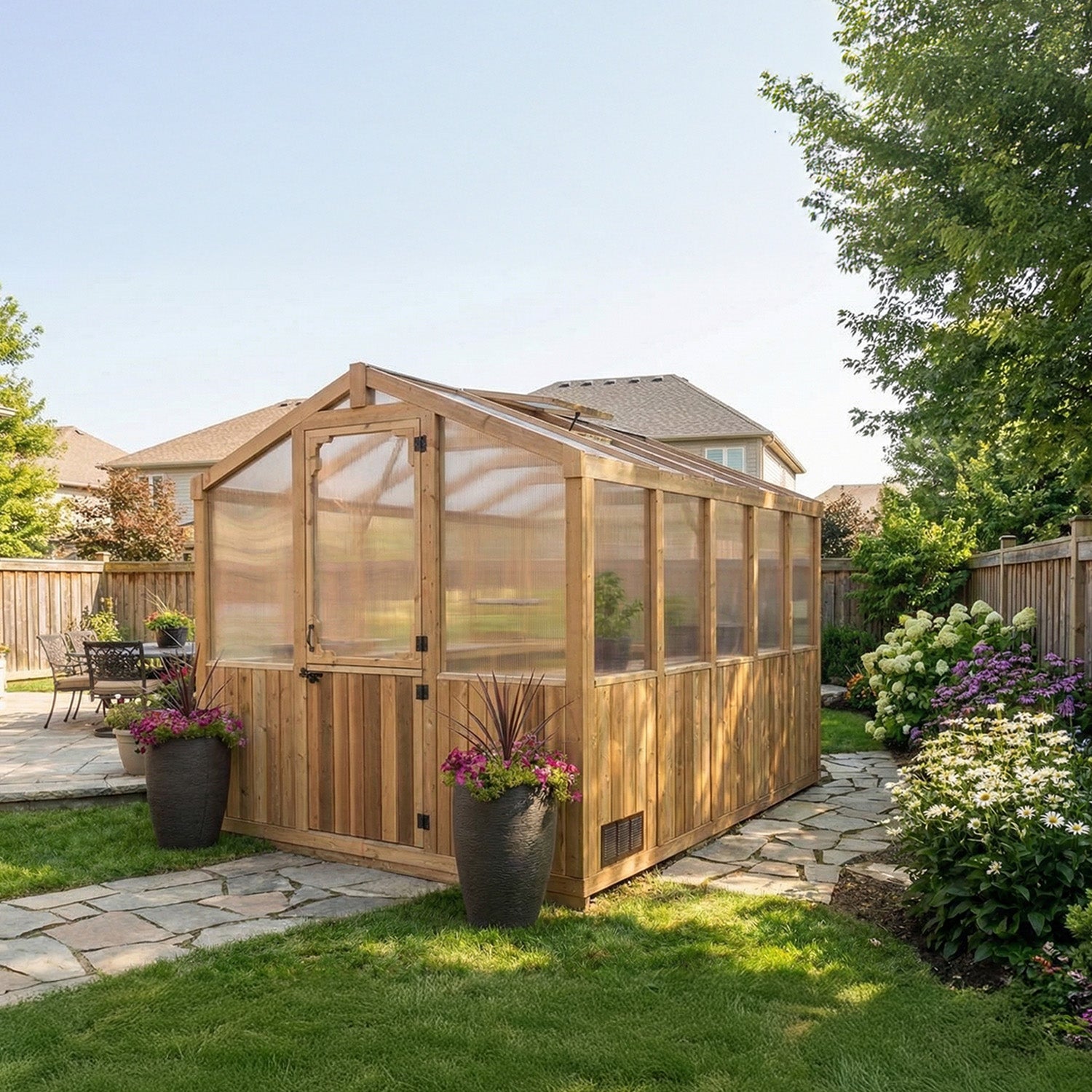 Outdoor Living Today 8x12 Western Red Cedar Greenhouse