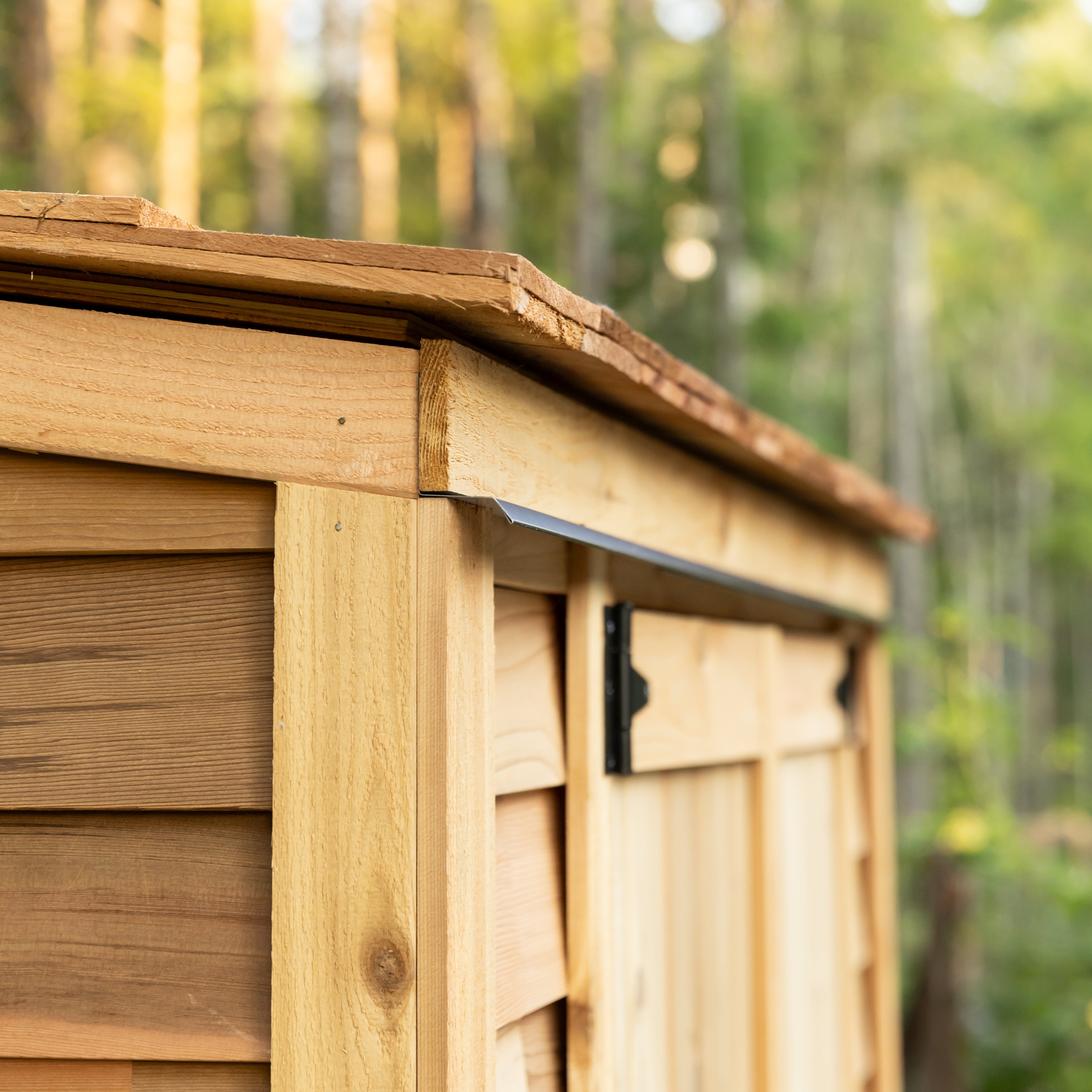 Outdoor Living Today 6x3 Western Red Cedar Grand Garden Chalet with Cedar Roof