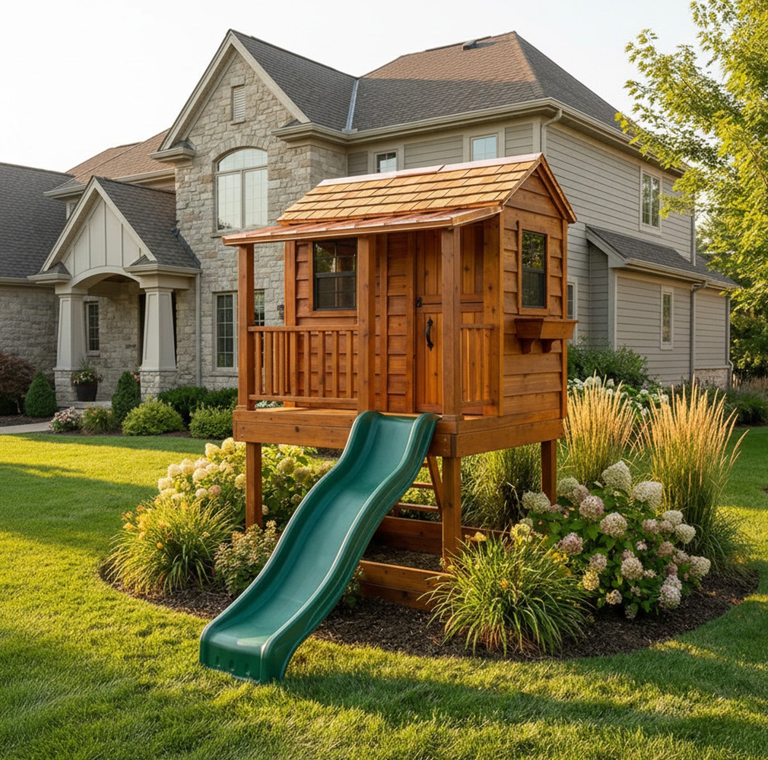 Outdoor Living Today 6x6 Western Red Cedar Little Cedar Playhouse