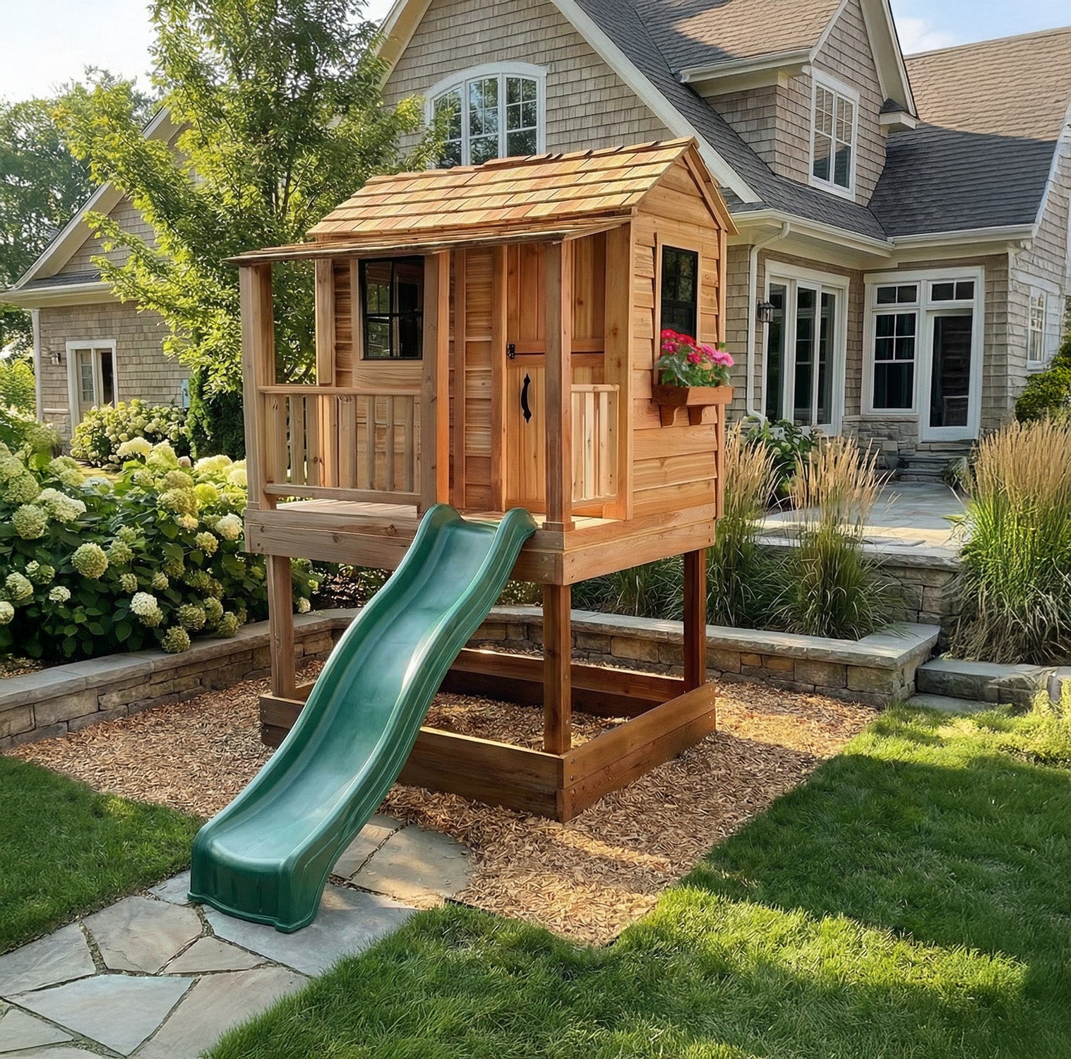 Outdoor Living Today 6x6 Western Red Cedar Little Cedar Playhouse