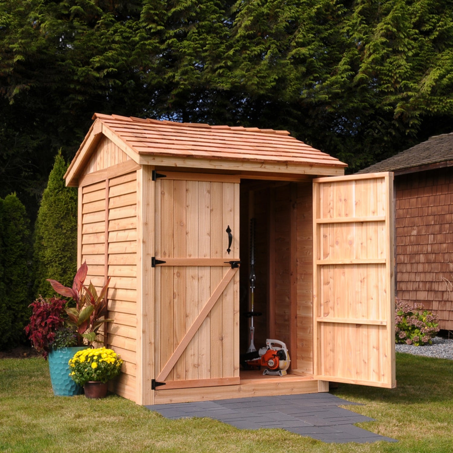 Outdoor Living Today 6x6 Western Red Cedar Maximizer with Metal Roof