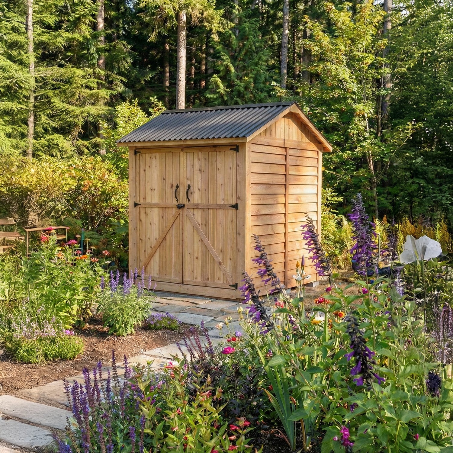 Outdoor Living Today 6x6 Western Red Cedar Maximizer with Cedar Roof