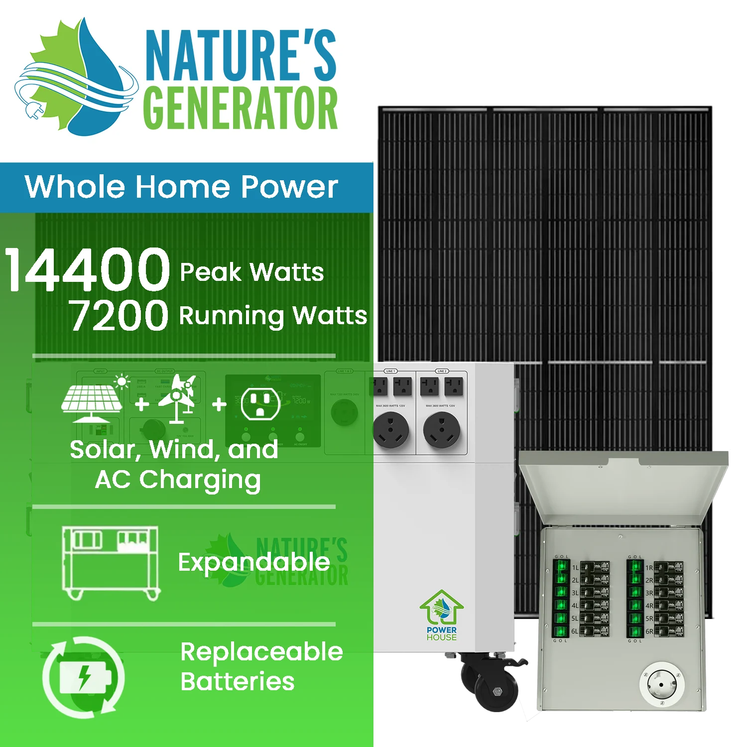 NATURE'S GENERATOR POWERHOUSE PLATINUM PLUS PE SYSTEM