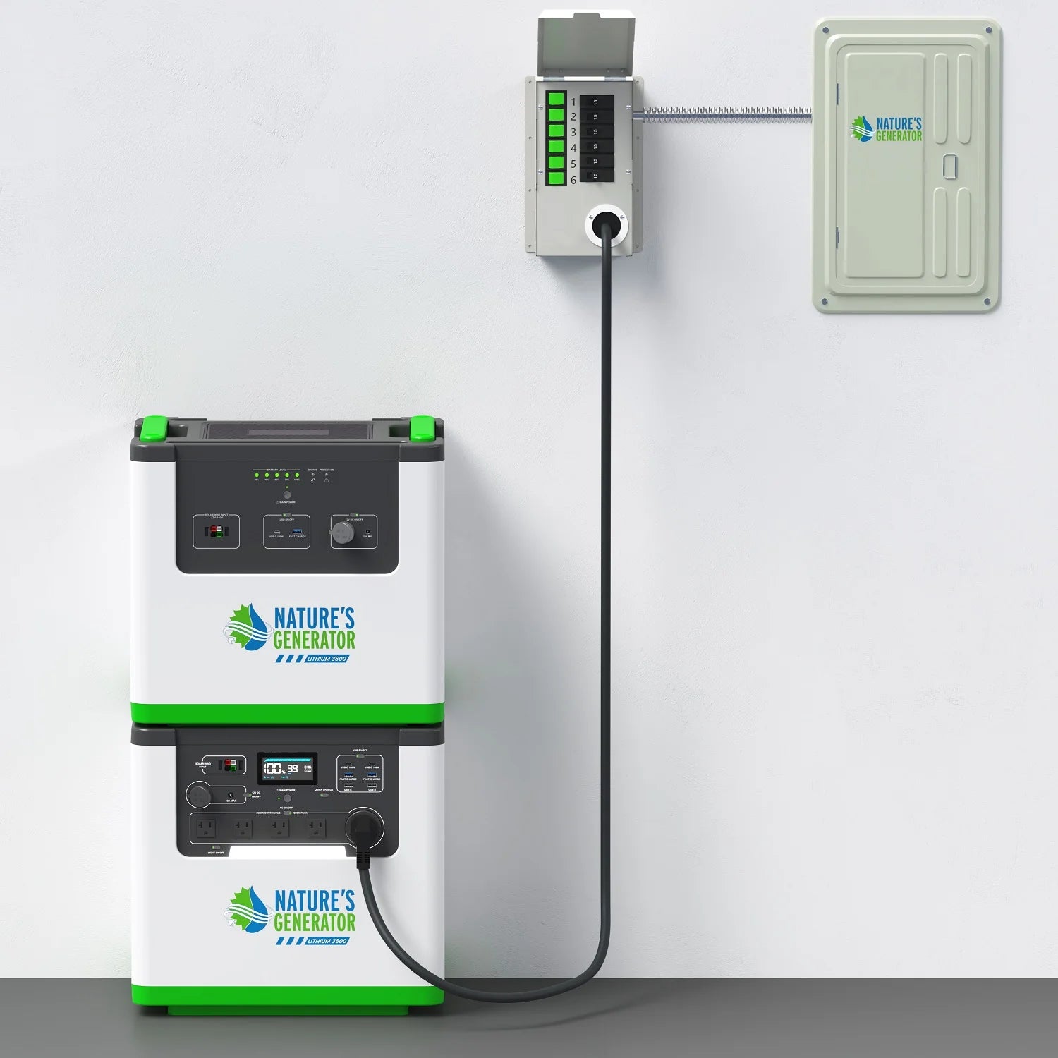 Nature's Generator Lithium 3600 2x + Combiner