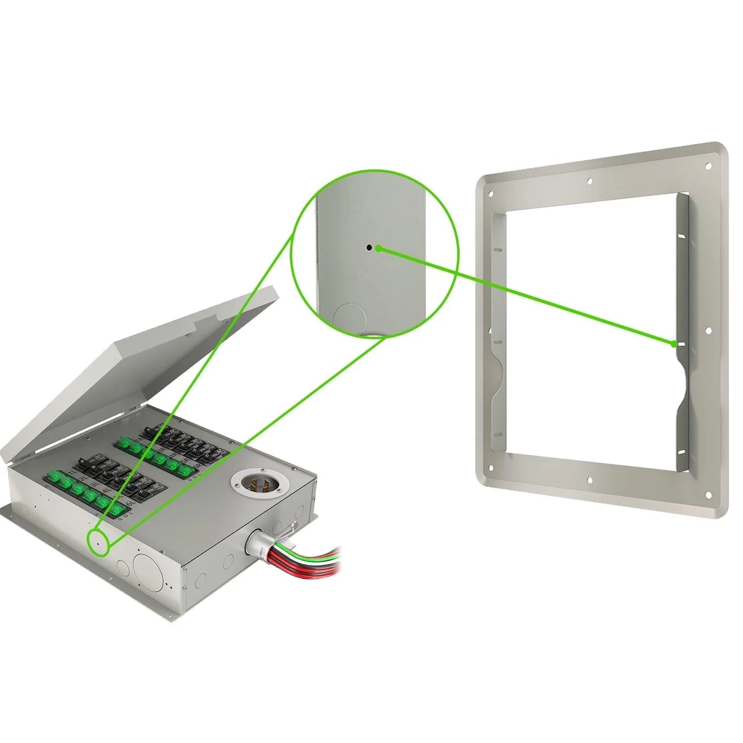 Nature's Generator 12-Circuit Power Transfer Switch Flush Mount