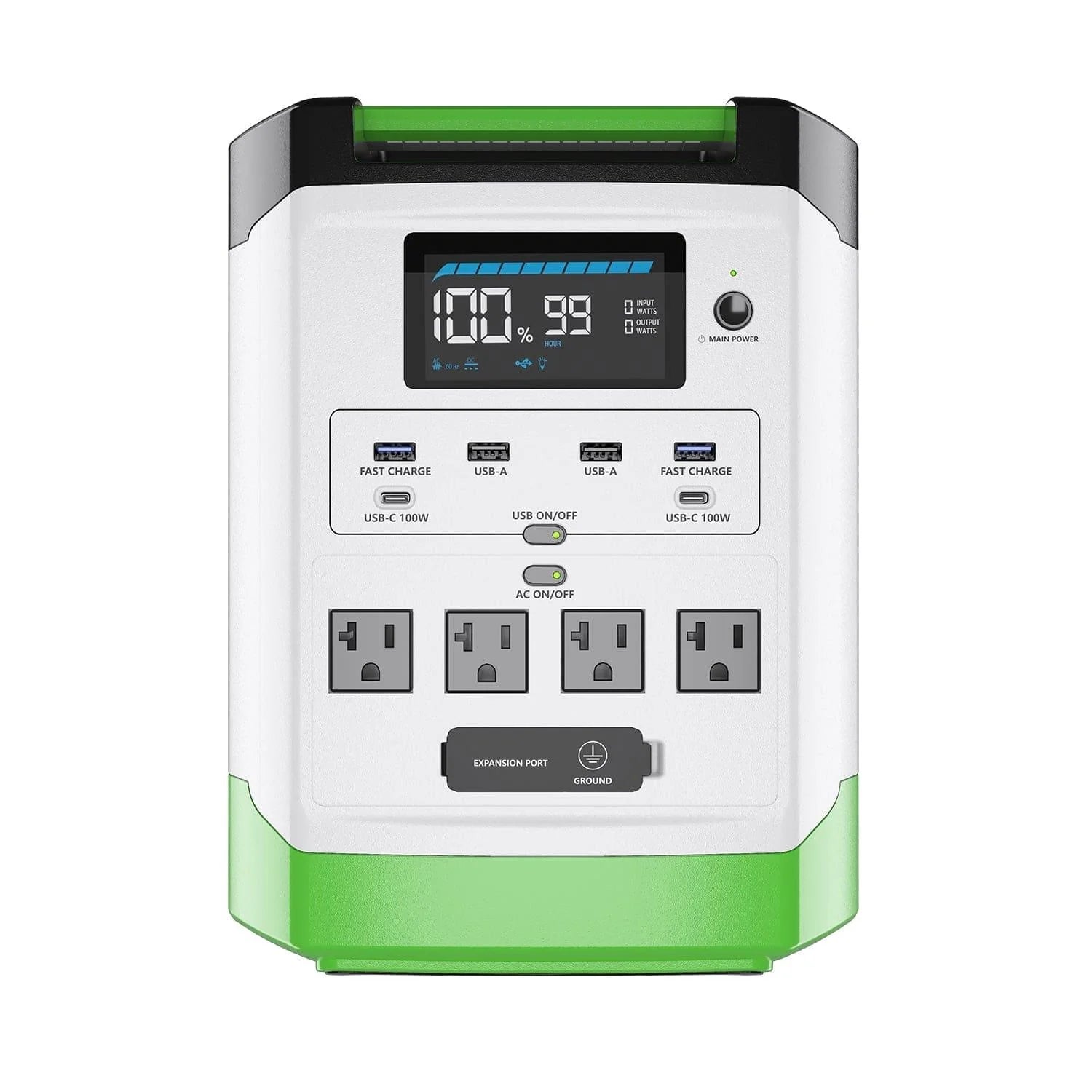Nature's Generator Lithium 1800 + 100W panel + 4 circuit transfer switch