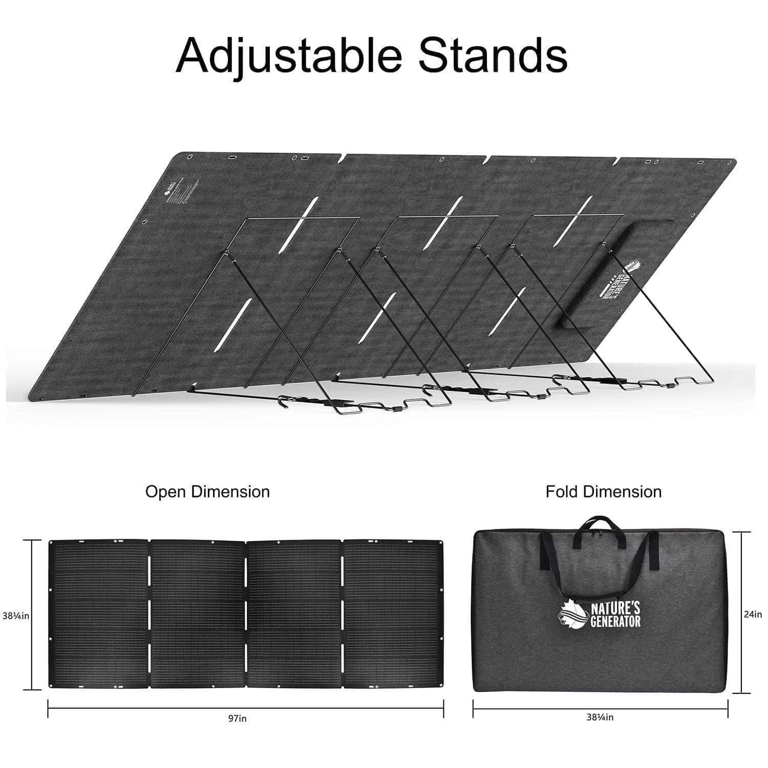 Nature's Generator Lithium 3600 + 200W folding panel