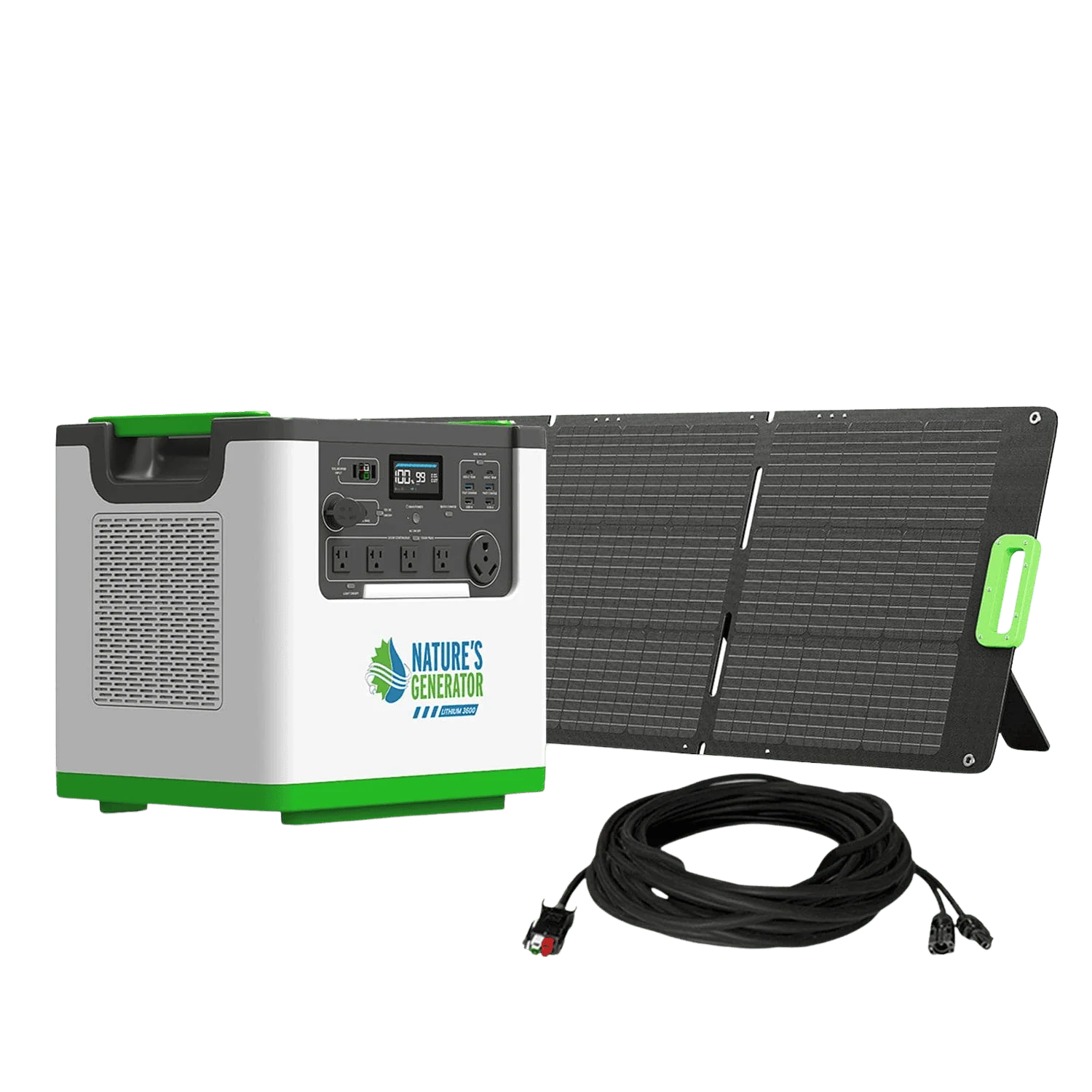 Nature's Generator Lithium 3600 + 2x 100W panel