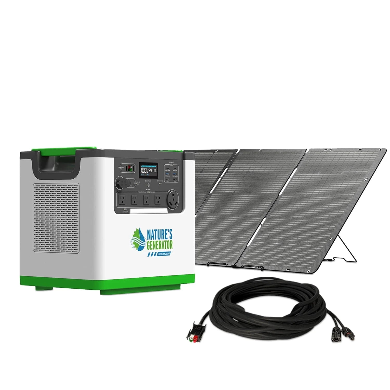 Nature's Generator Lithium 3600 + 2x 100W panel
