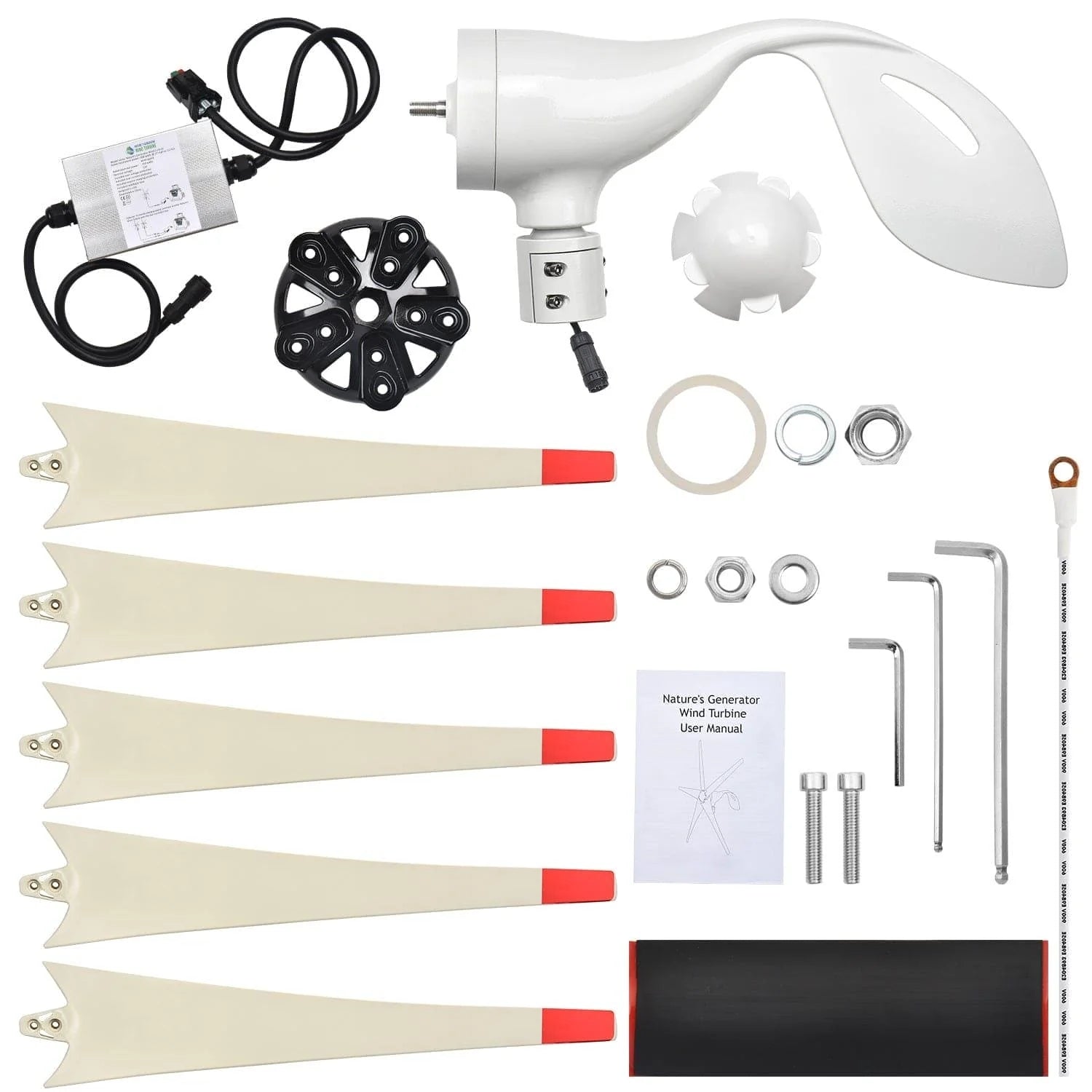 Nature's Generator Lithium 3600 + 2x 410W panels + wind turbine