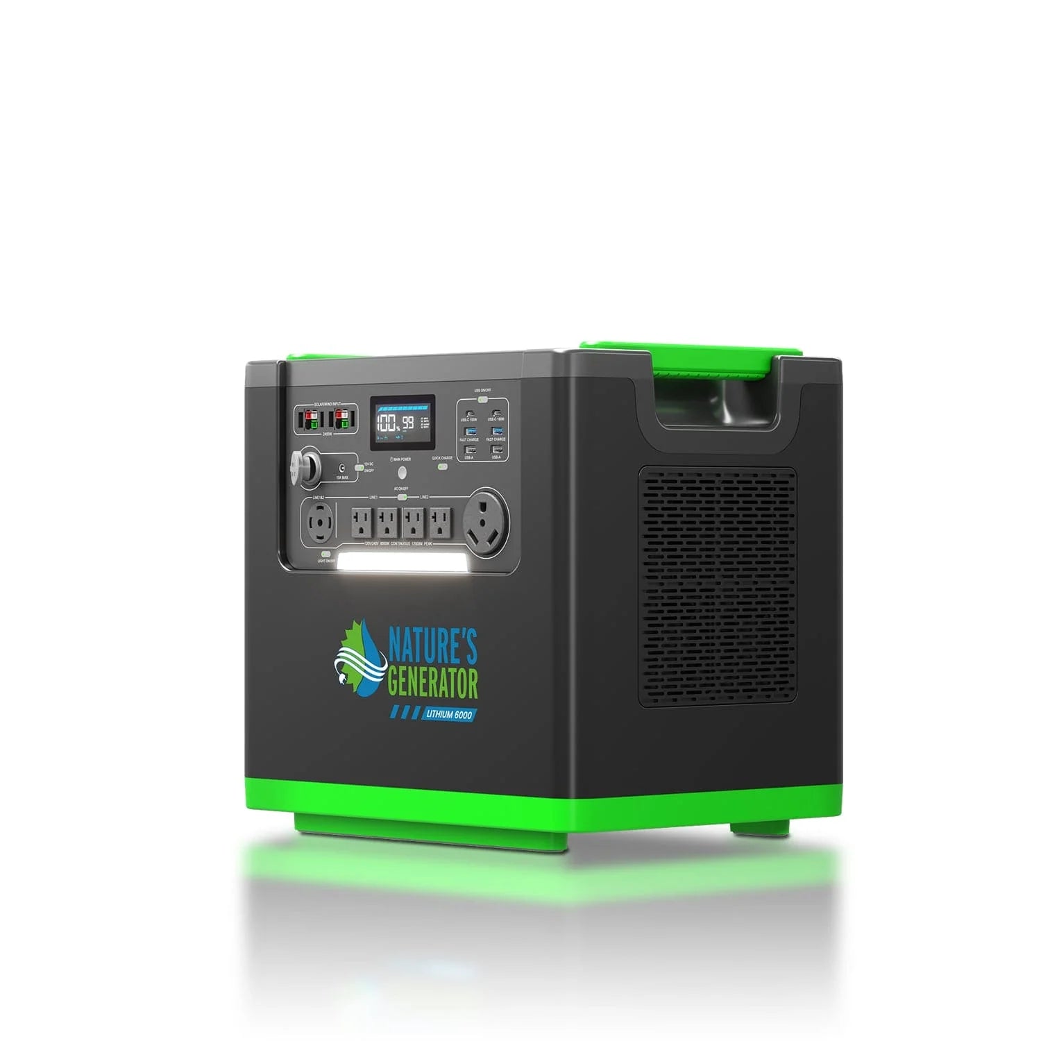 Nature's Generator Lithium 6000 + 2x 200W Folding Panels