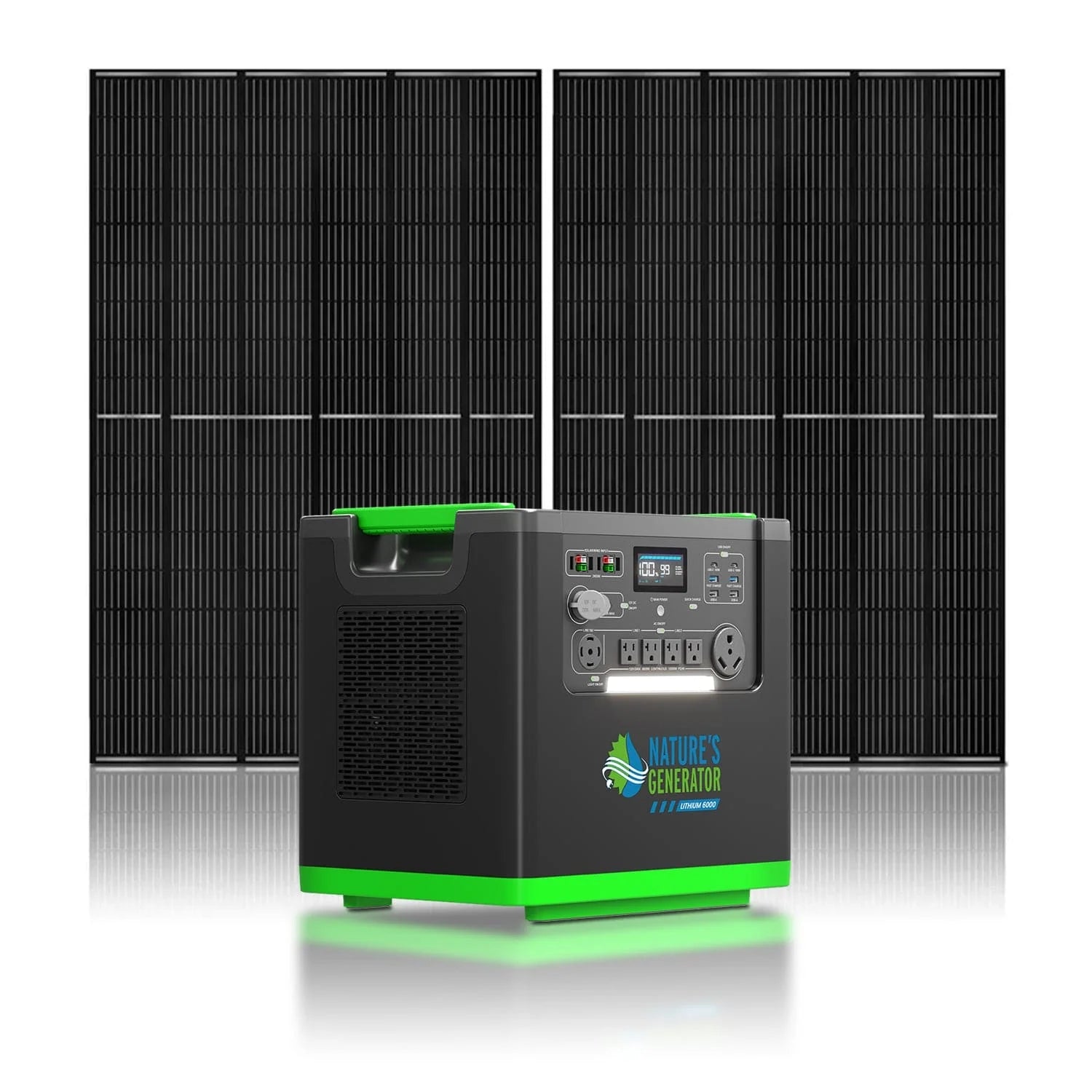 Nature's Generator Lithium 6000 + 2x 400W Folding Panels