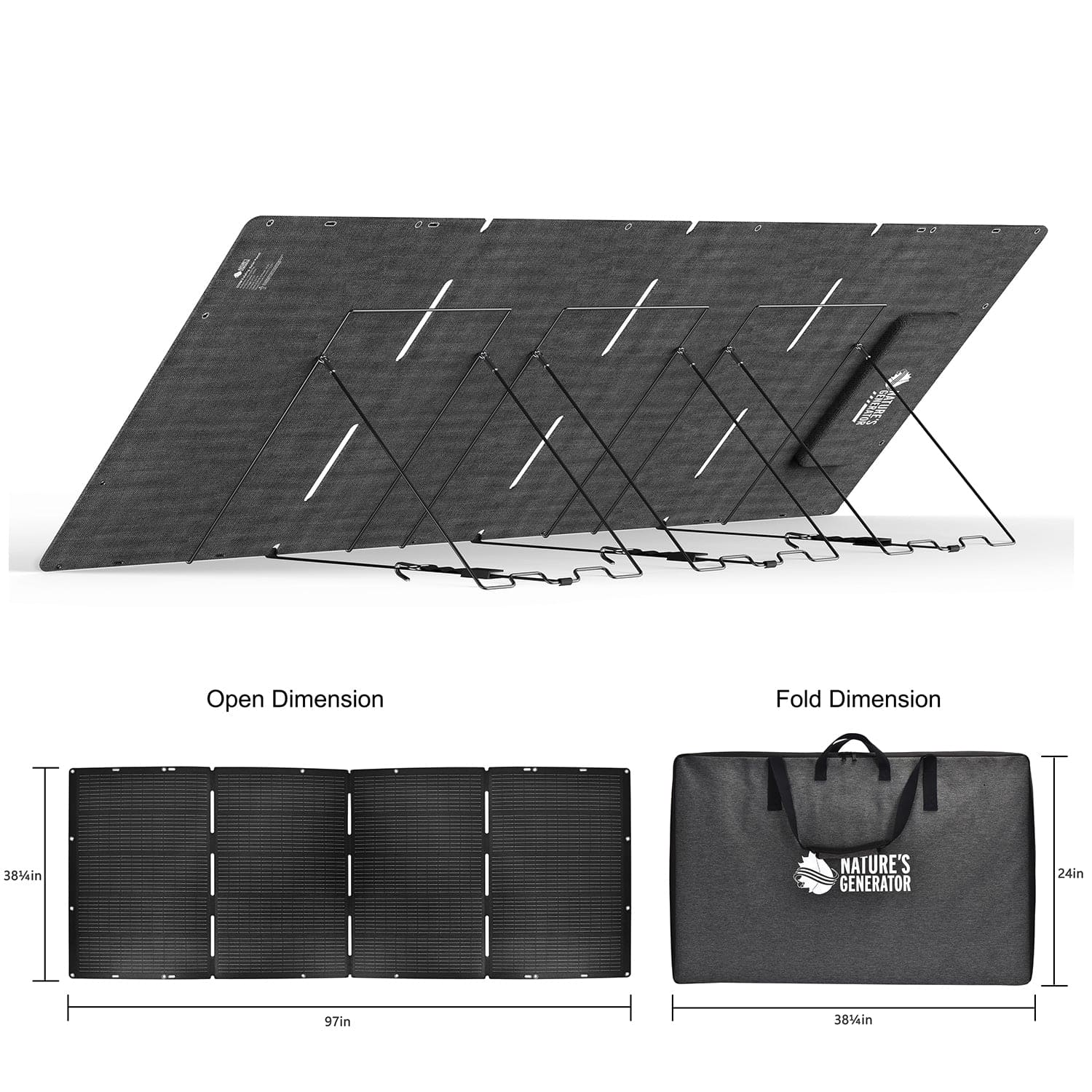 Nature's Generator Lithium 6000 + 2x 410 Rigid Panels