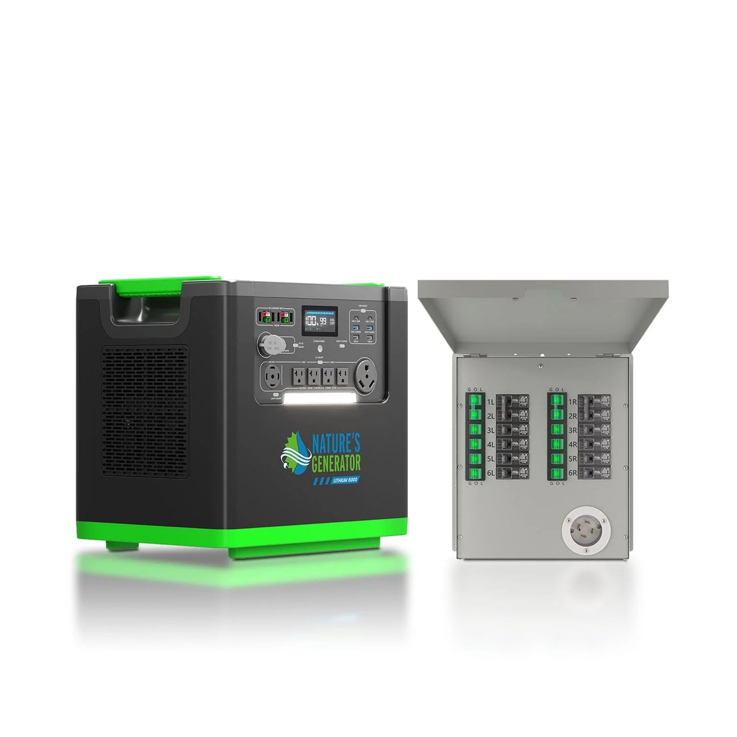 Nature's Generator Lithium 6000 + 50A ATS