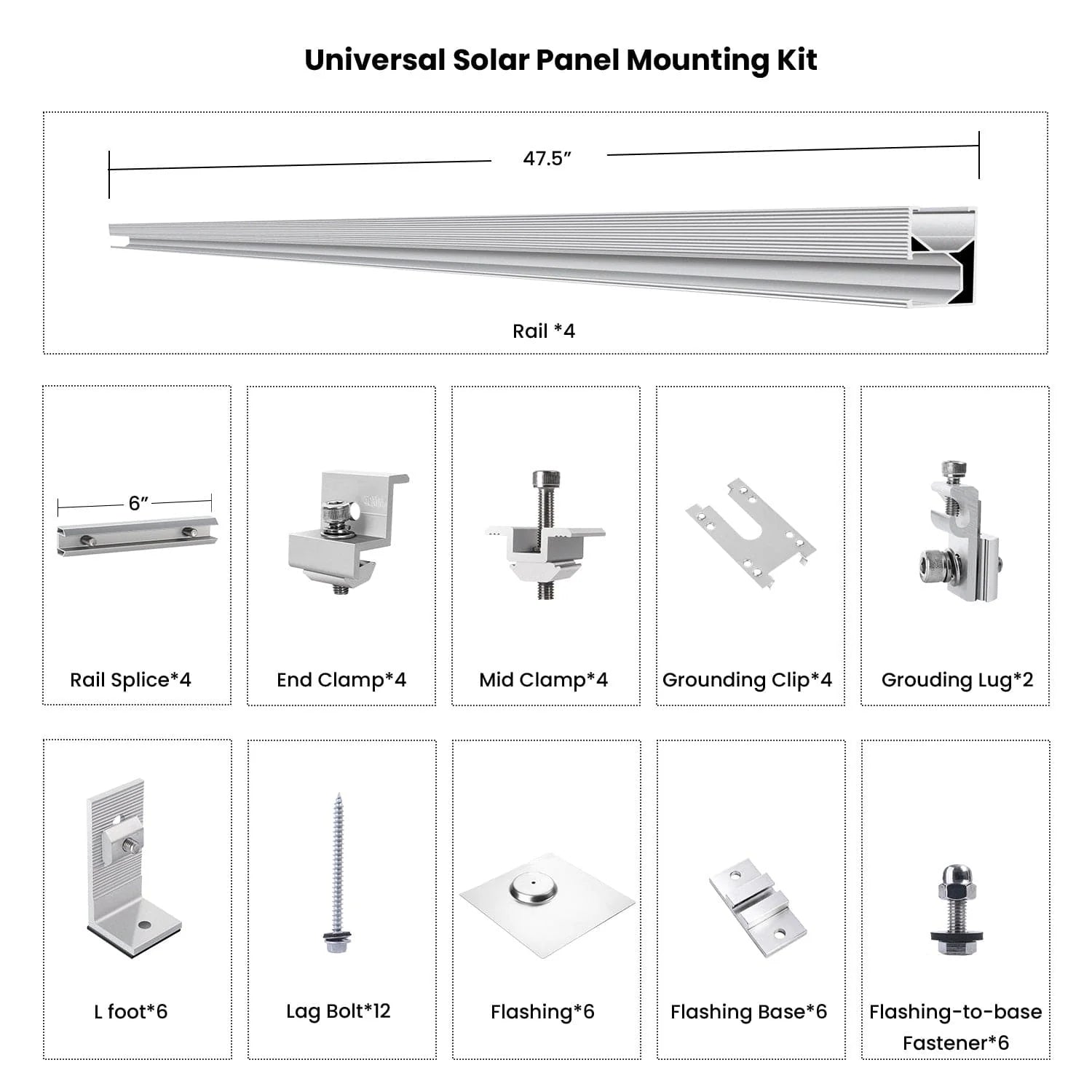 Nature's Generator Solar Panel Mount Universal