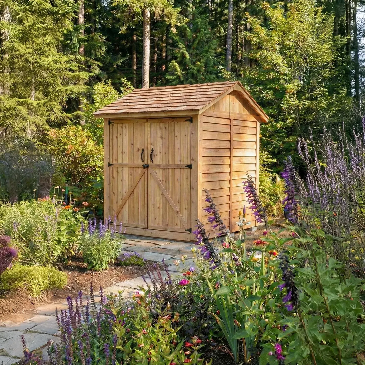 Outdoor Living Today 6x6 Western Red Cedar Maximizer with Cedar Roof