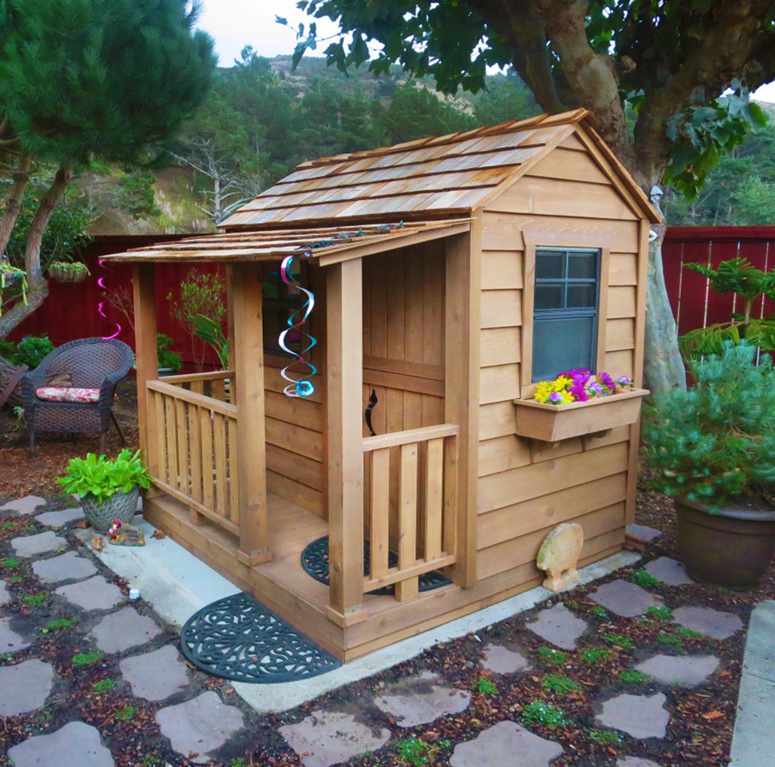 Outdoor Living Today 6x6 Western Red Cedar Little Cedar Playhouse