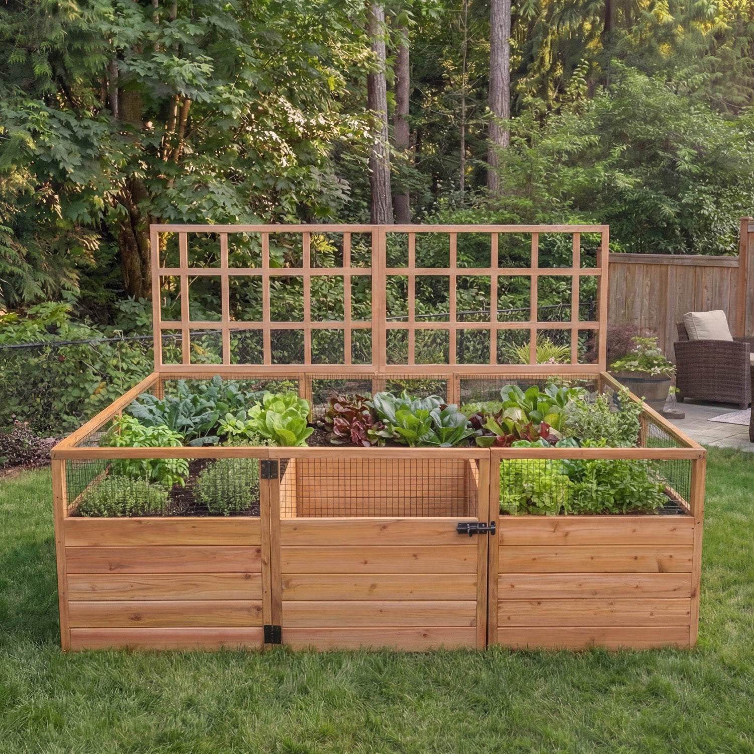 Outdoor Living Today 8x5 Western Red Cedar Raised Garden Bed