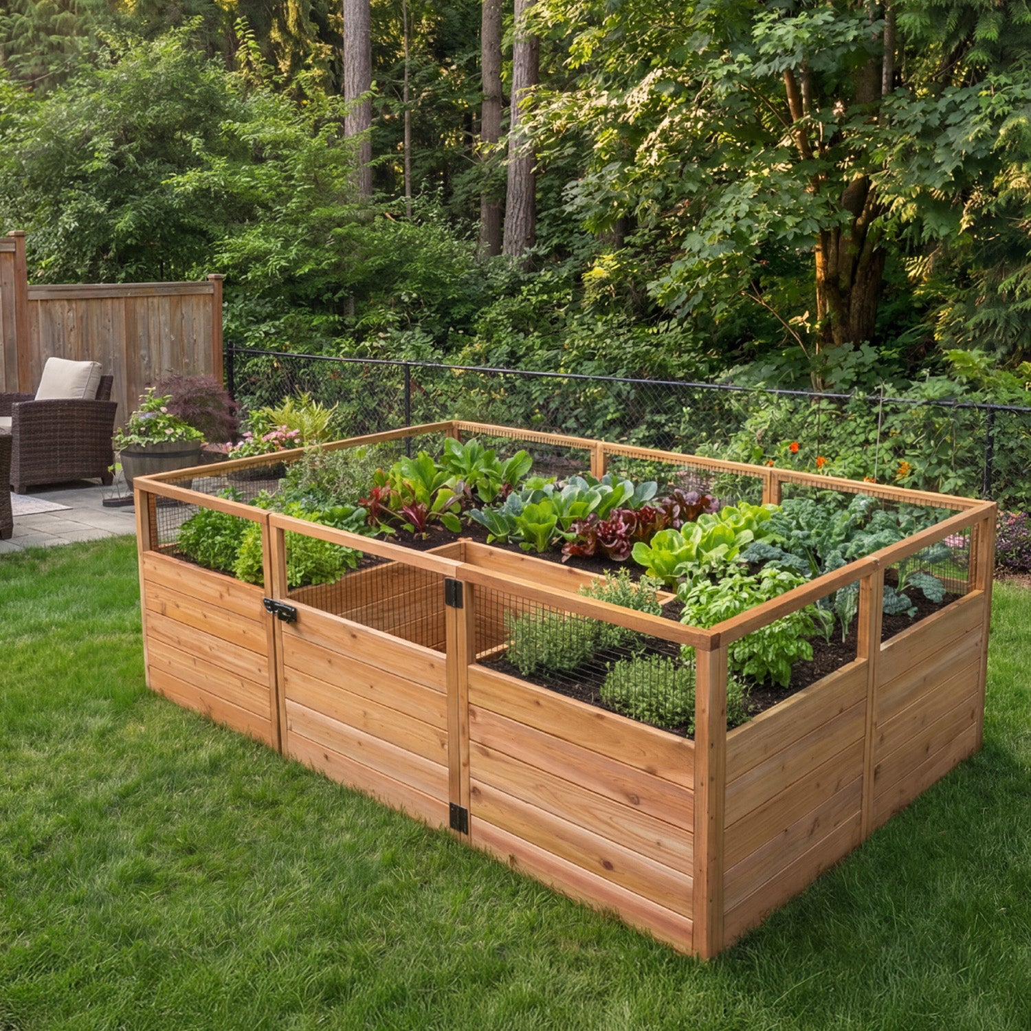 Outdoor Living Today 8x5 Western Red Cedar Raised Garden Bed