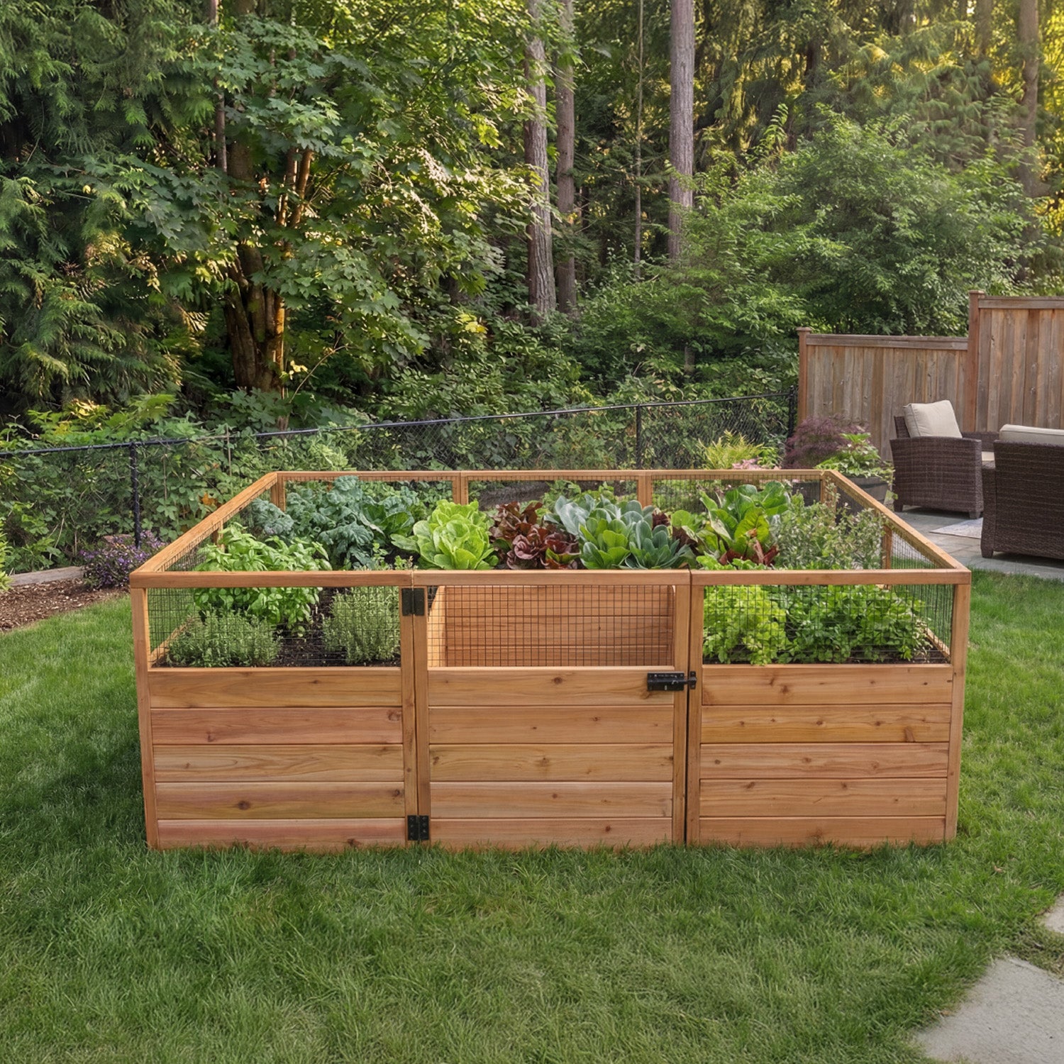 Outdoor Living Today 8x5 Western Red Cedar Raised Garden Bed