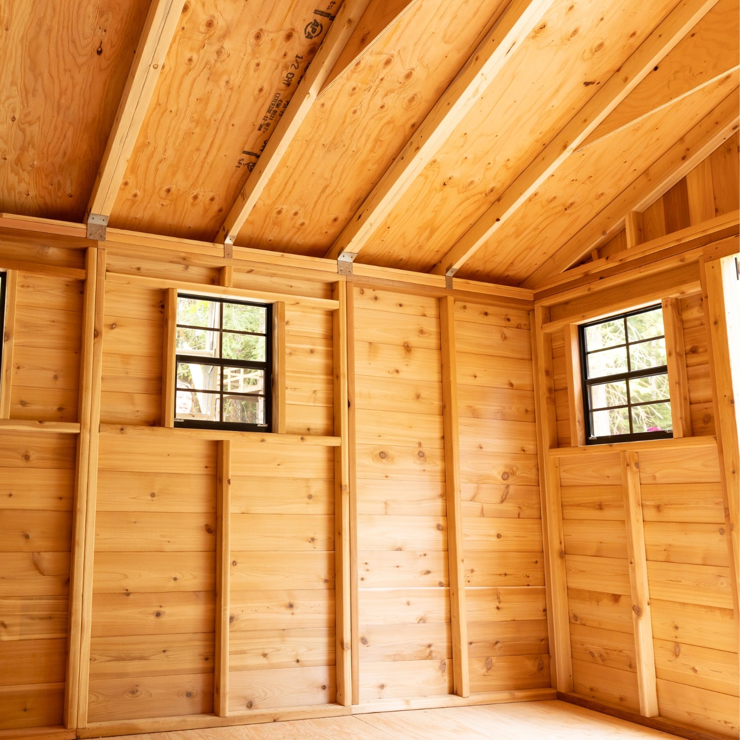 Outdoor Living Today 12x16 Western Red Cedar Spacemaster with Cedar Roof