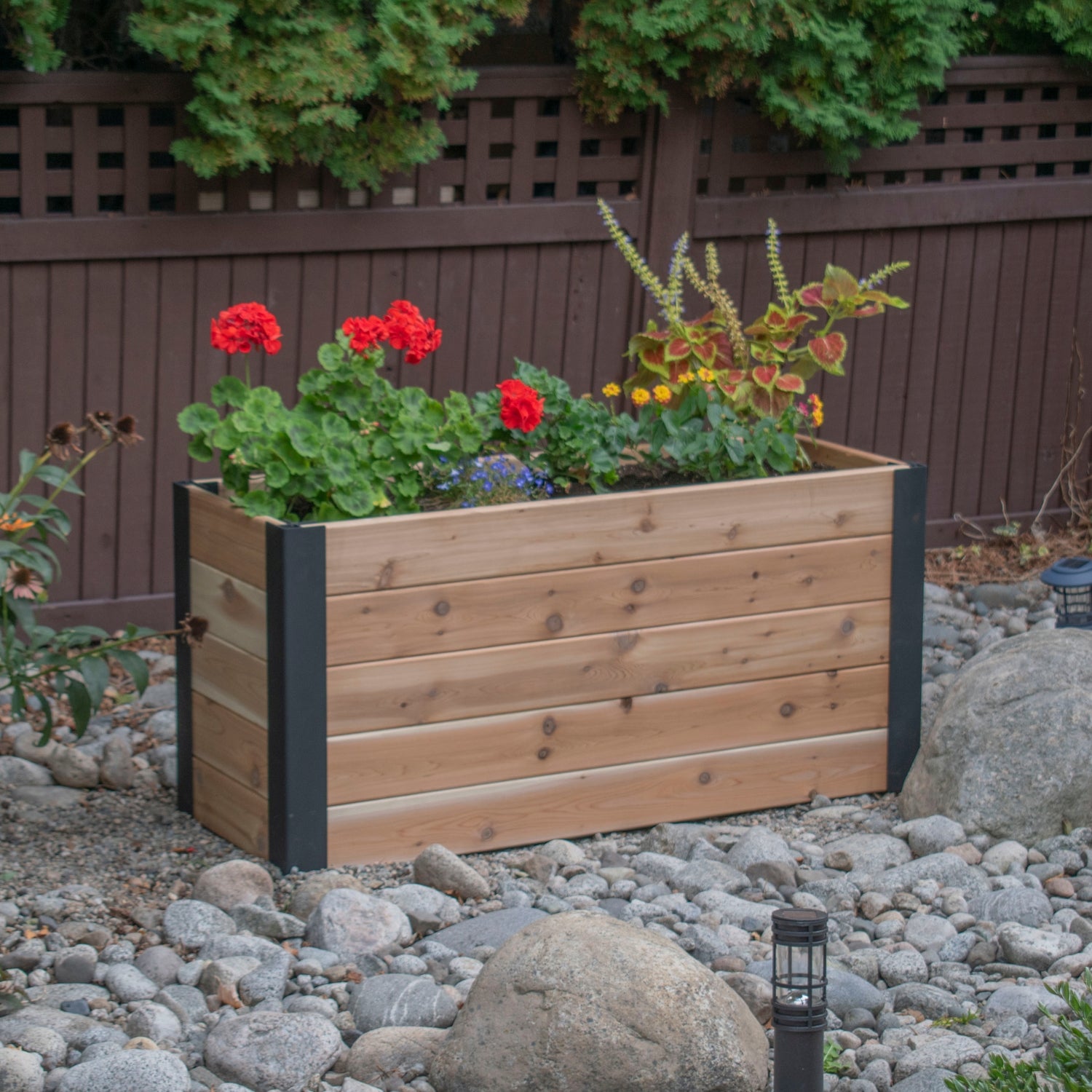 Outdoor Living Today 4x1.5 Western Red Cedar Urban Raised Garden Bed